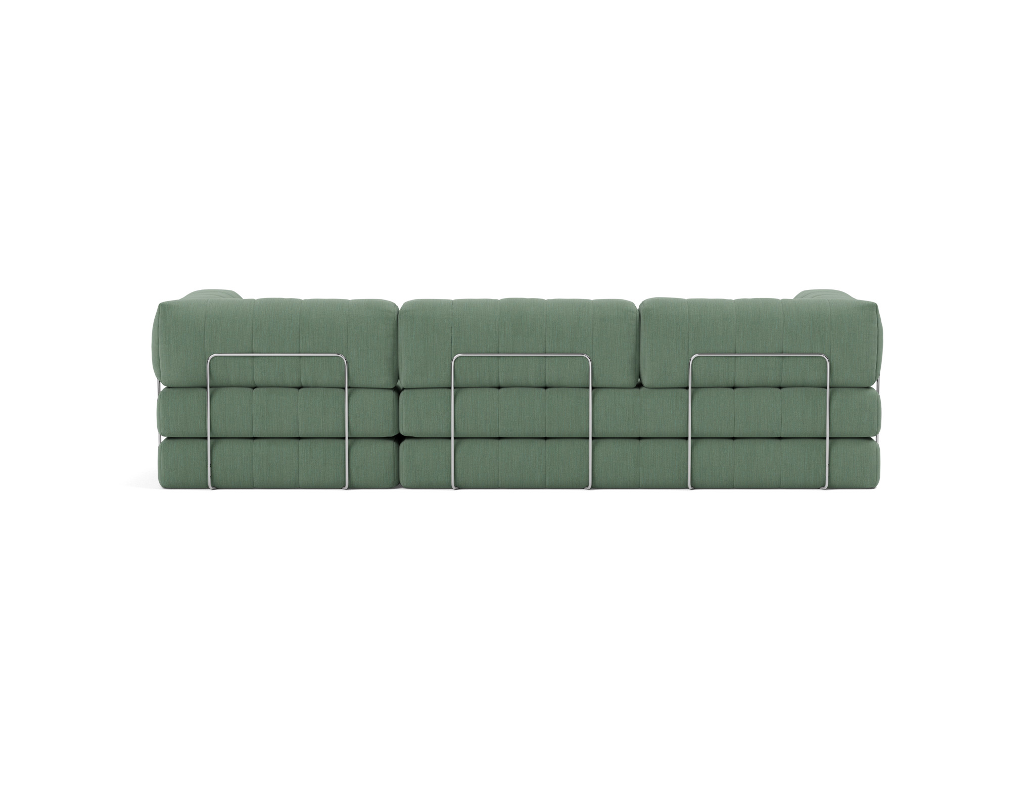 Schlafsofa CozyPad Grand mit Armlehnen Flachgewebe Elegance 518-Green