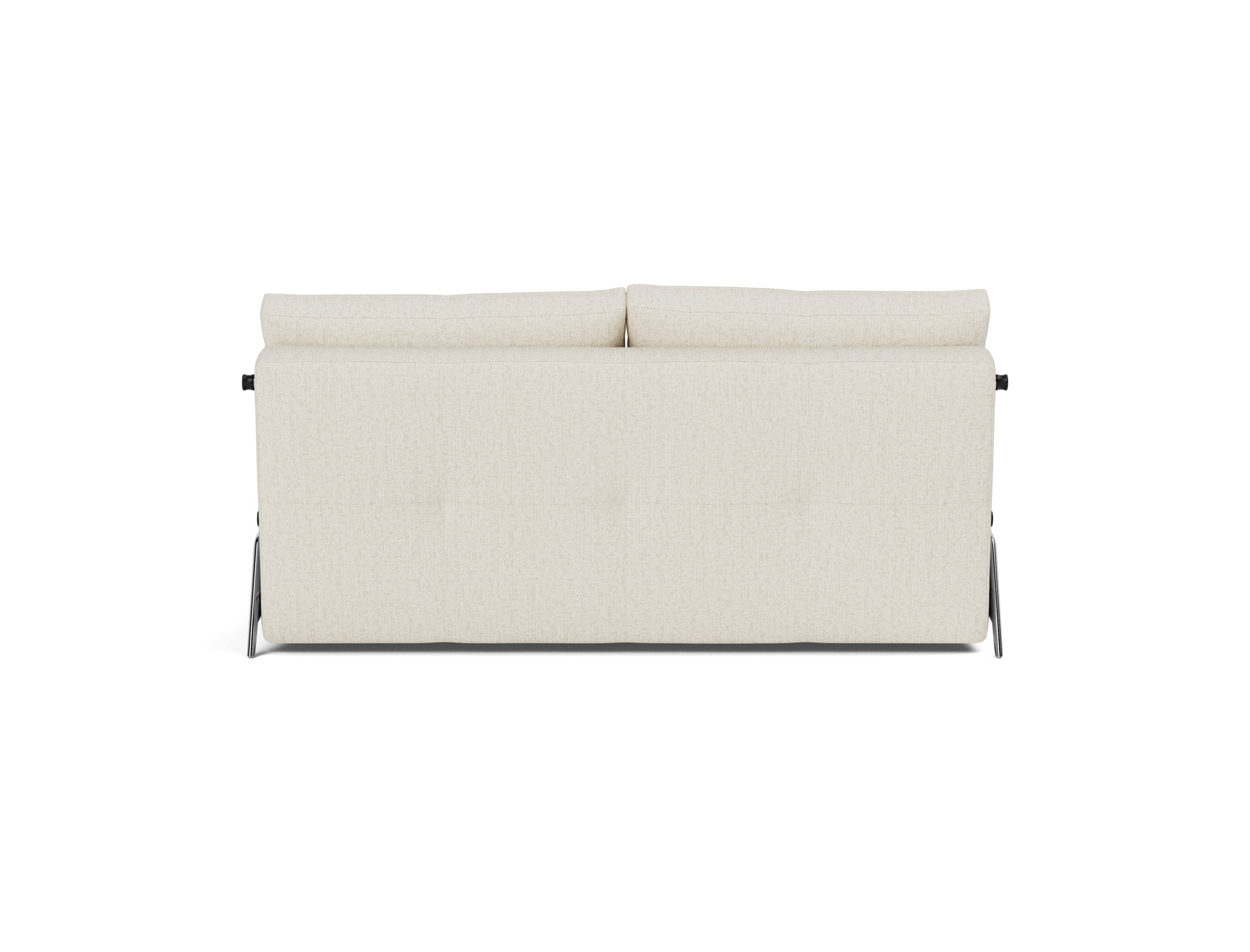 Schlafsofa Cubed 160 Boucle Skandi 531-Off-White Beine Aluminium