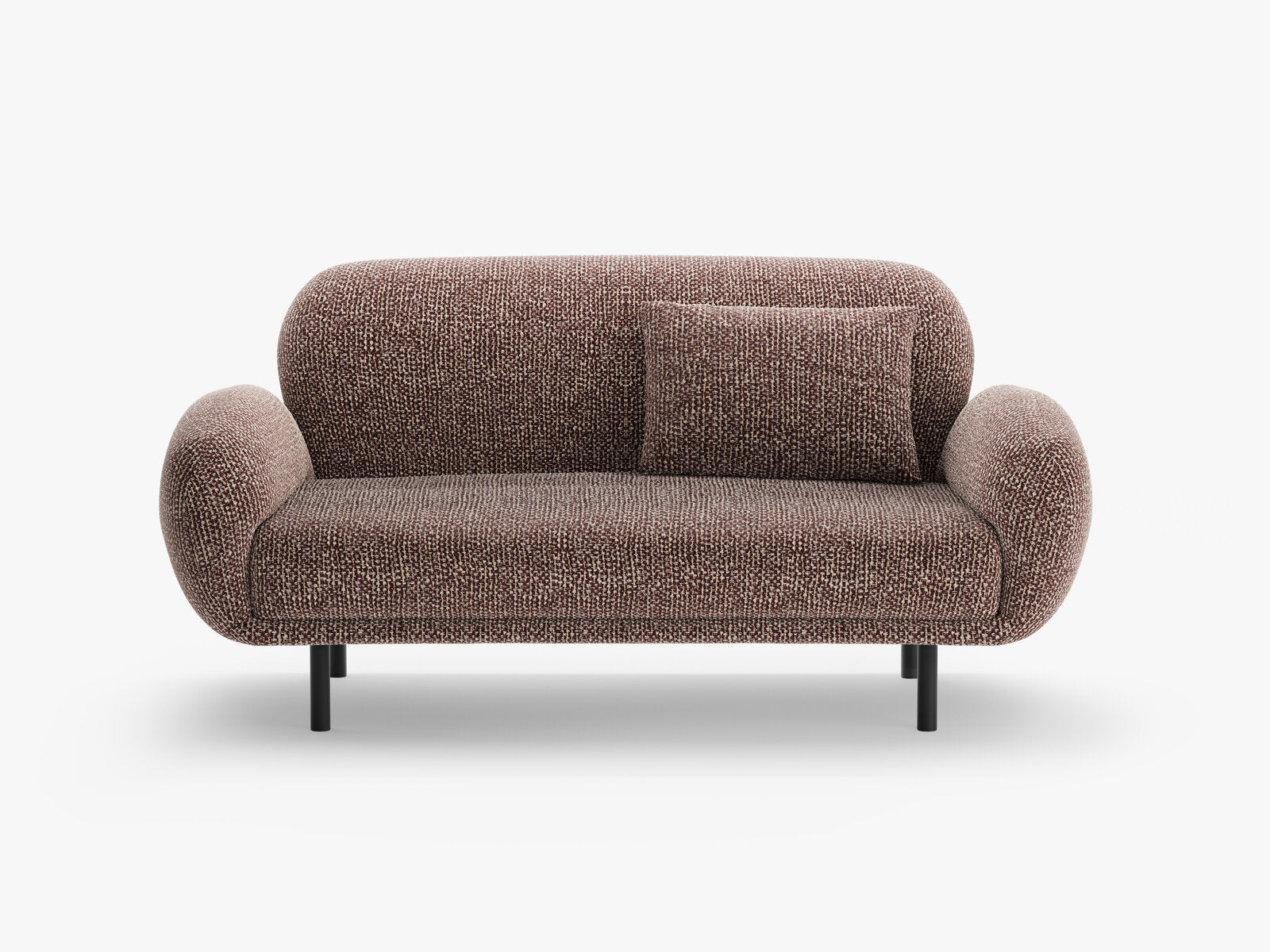 Micadoni Sofa Poppy 2-Sitzer Chenille Silencio Braun