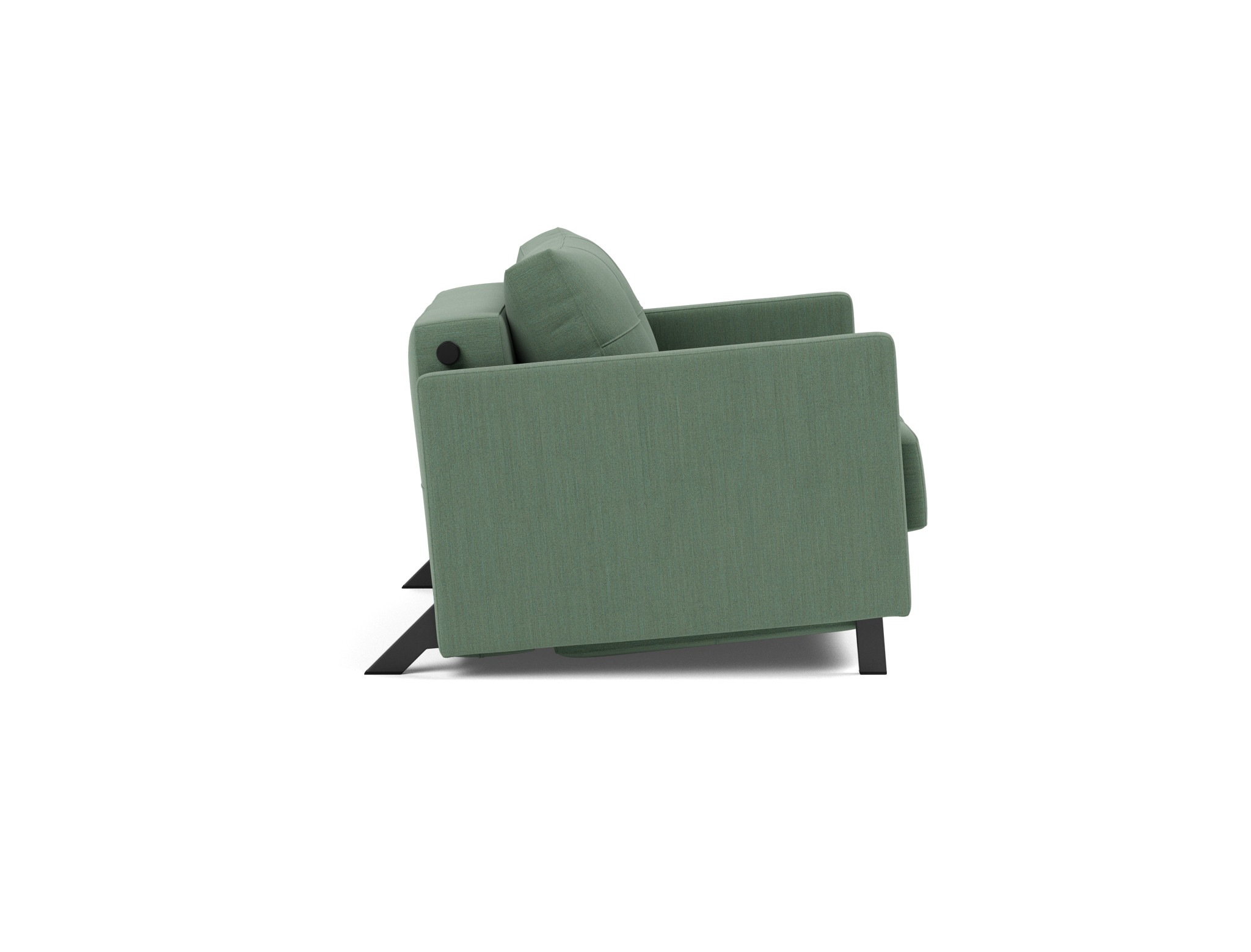 Schlafsessel Cubed 90 mit Armlehnen Flachgewebe Elegance 518-Green
