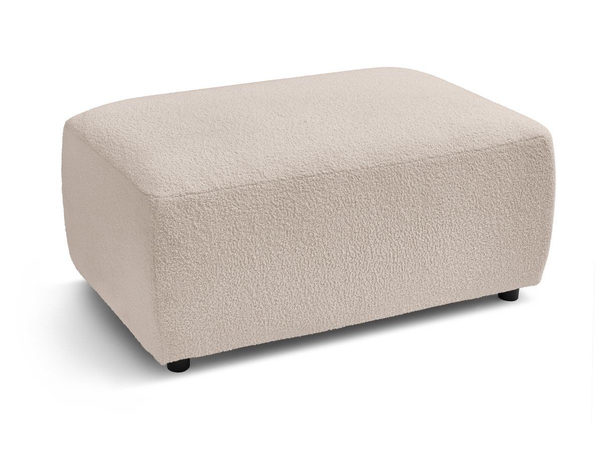 Bobochic Envy Pouf Bouclé-Stoff Beige