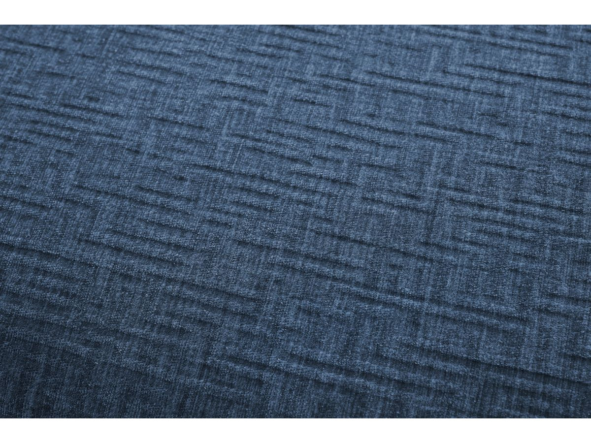 Bobochic Megeve Ecksofa Strukturstoff Dunkelblau Ecke links