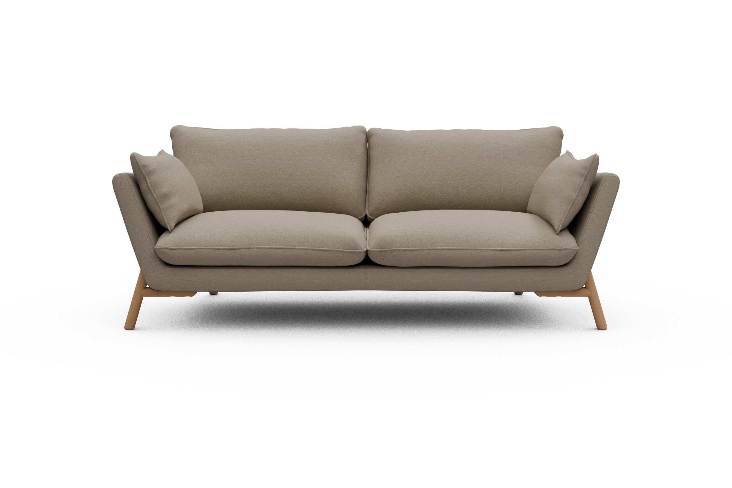 Skandi Home Sofa Emil 3-Sitzer Beinfarbe Eiche Natur Satya-Natural moebelfaktor