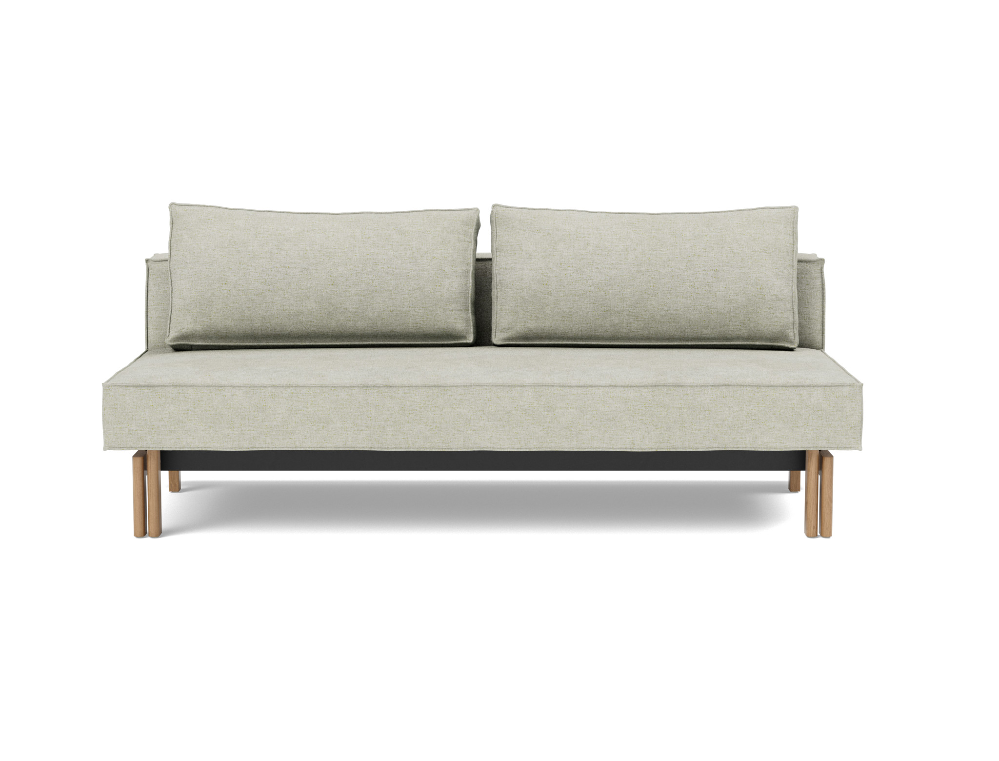 Schlafsofa Sly Flachgewebe Avella 280-Sand Beine Eiche