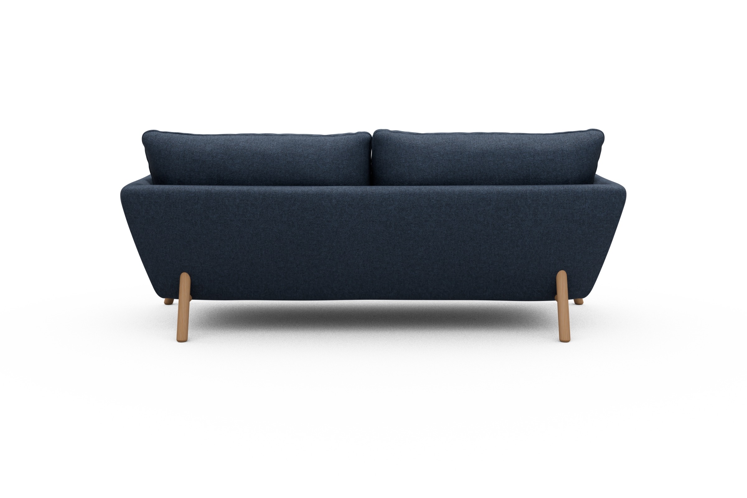 Sofa Emil 3-Sitzer Beinfarbe Eiche Natur Sama-Deep-Blue