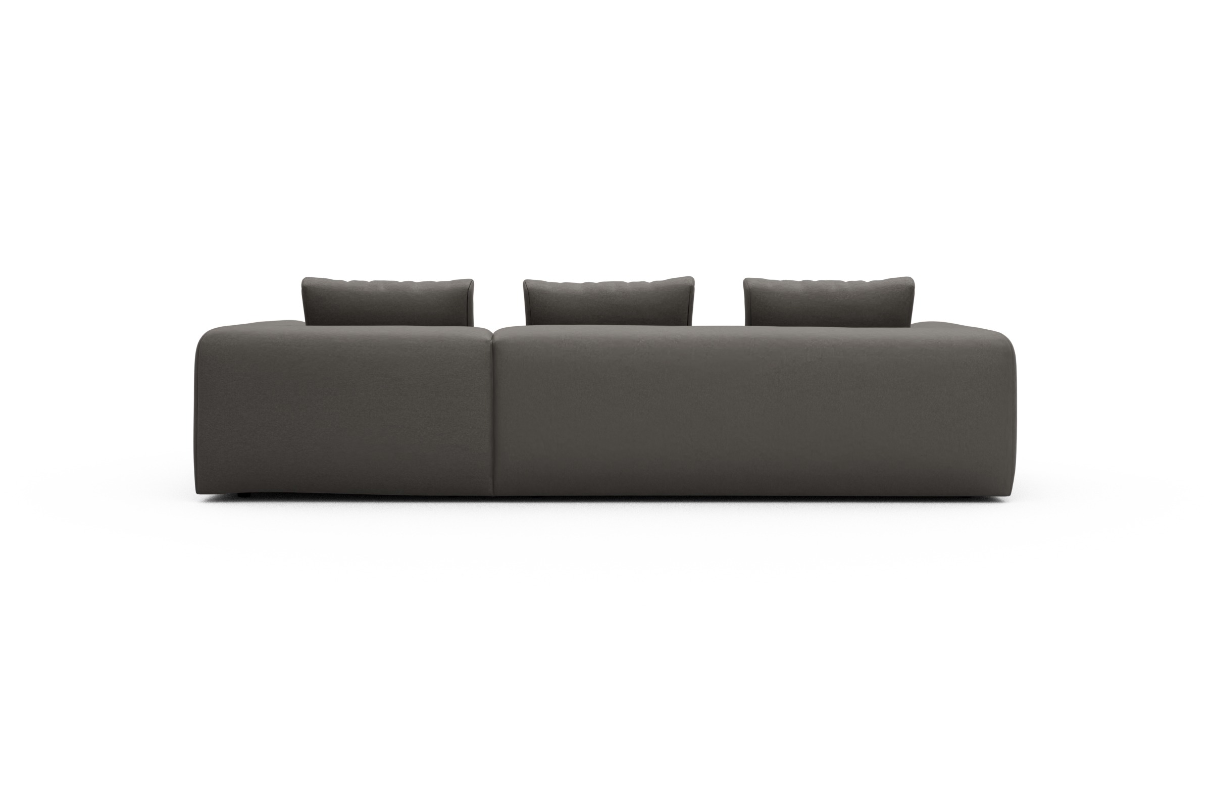 Ecksofa Fred Chaiselongue rechts mit 2,5-Sitzer Satya-Taupe