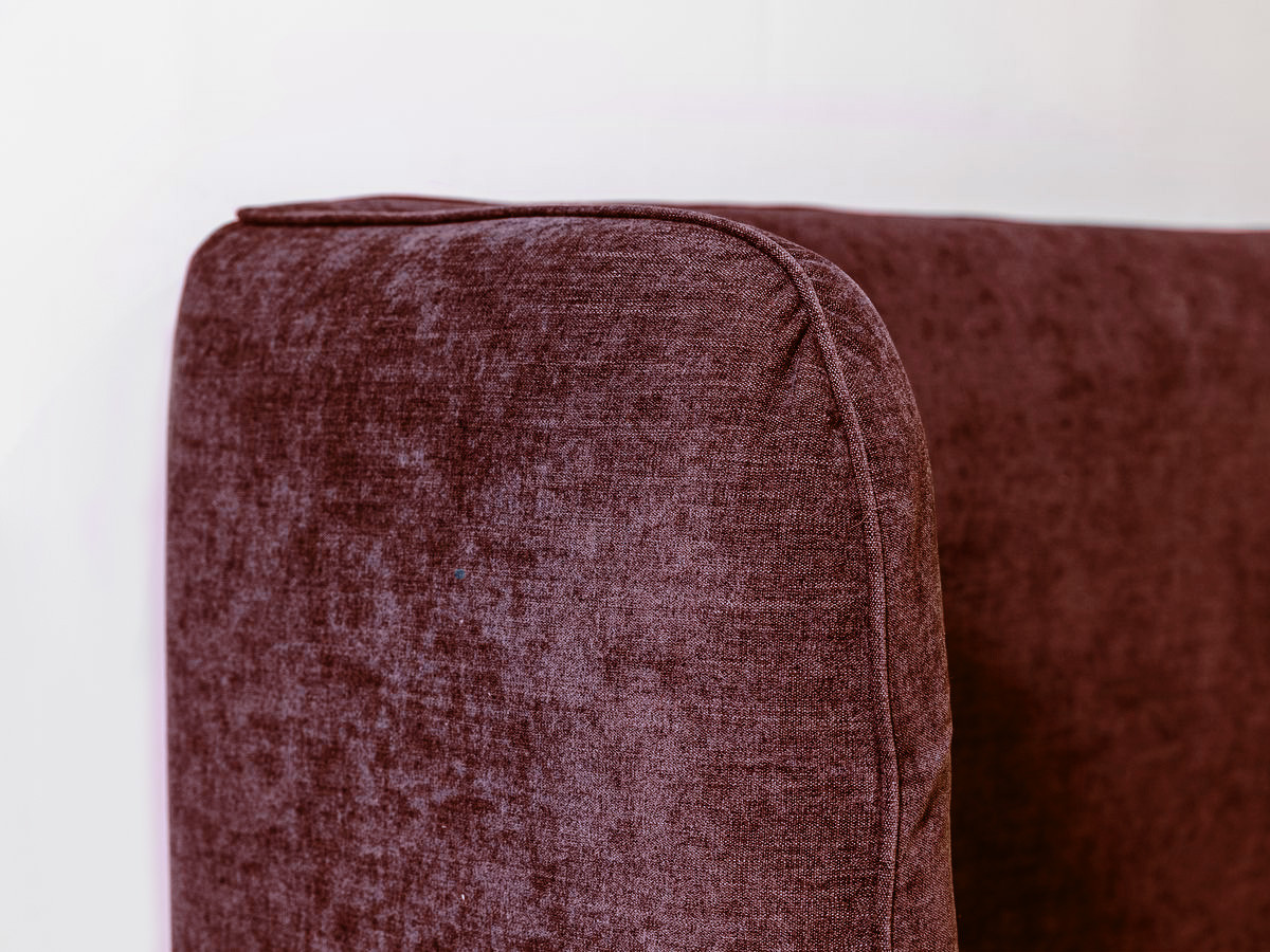 Bobochic Louise Polsterbett mit Bettkasten Stoff Rot, Liegefläche 140 × 190 cm