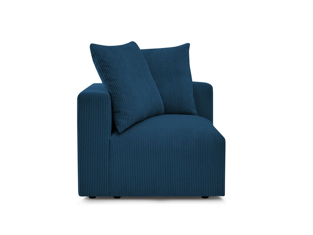 Bobochic Voltaire Eckmodul Cordsamt Dunkelblau Ecke links