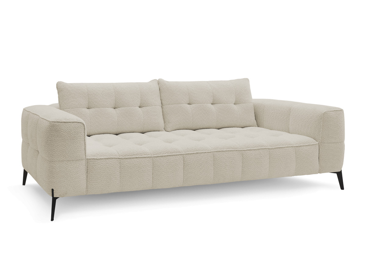 Bobochic Anis Sofa 3-Sitzer Bouclé-Stoff Beige