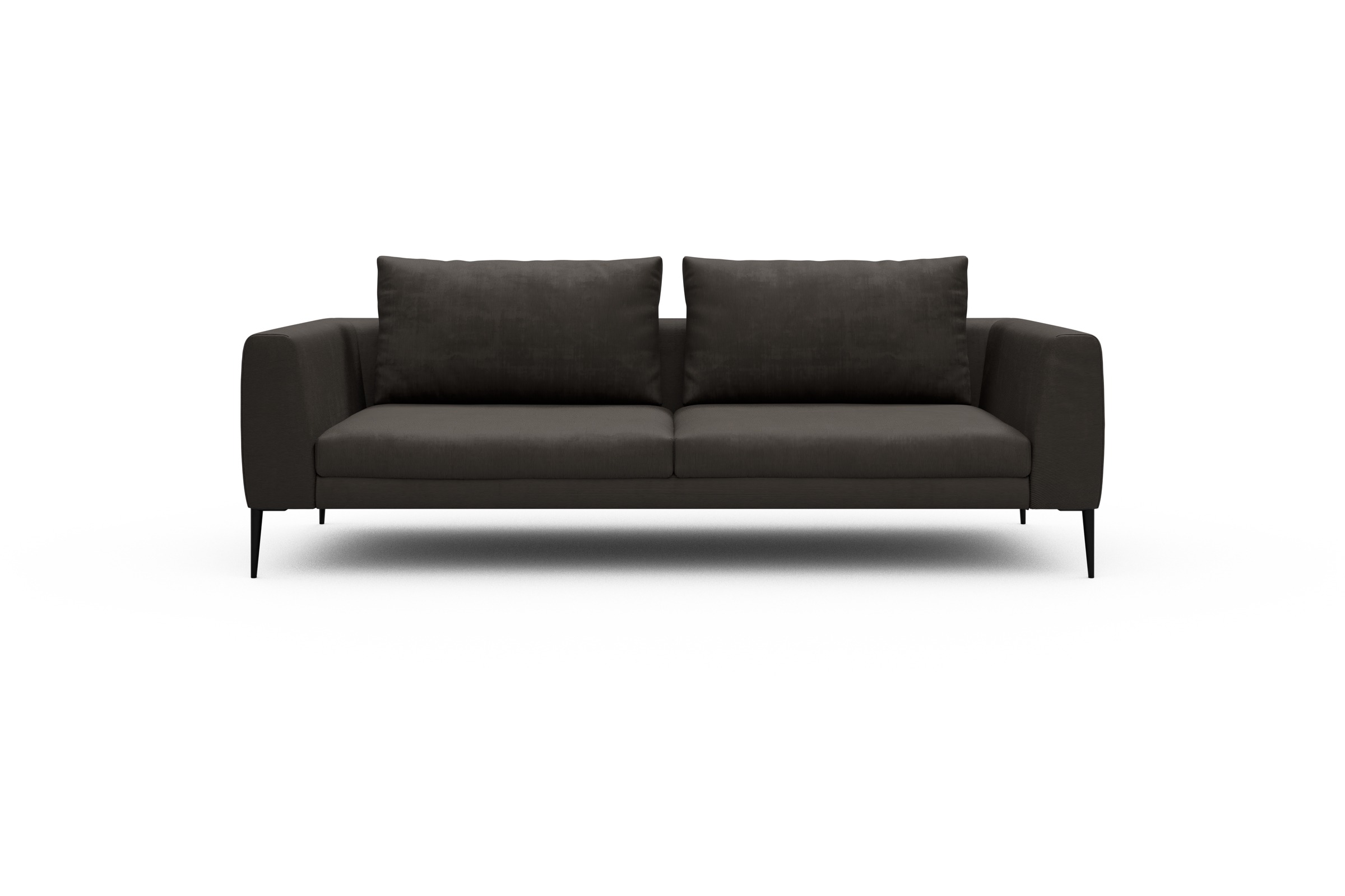 Skandi Home Sofa Paul 3-Sitzer Cordufine-Taupe moebelfaktor