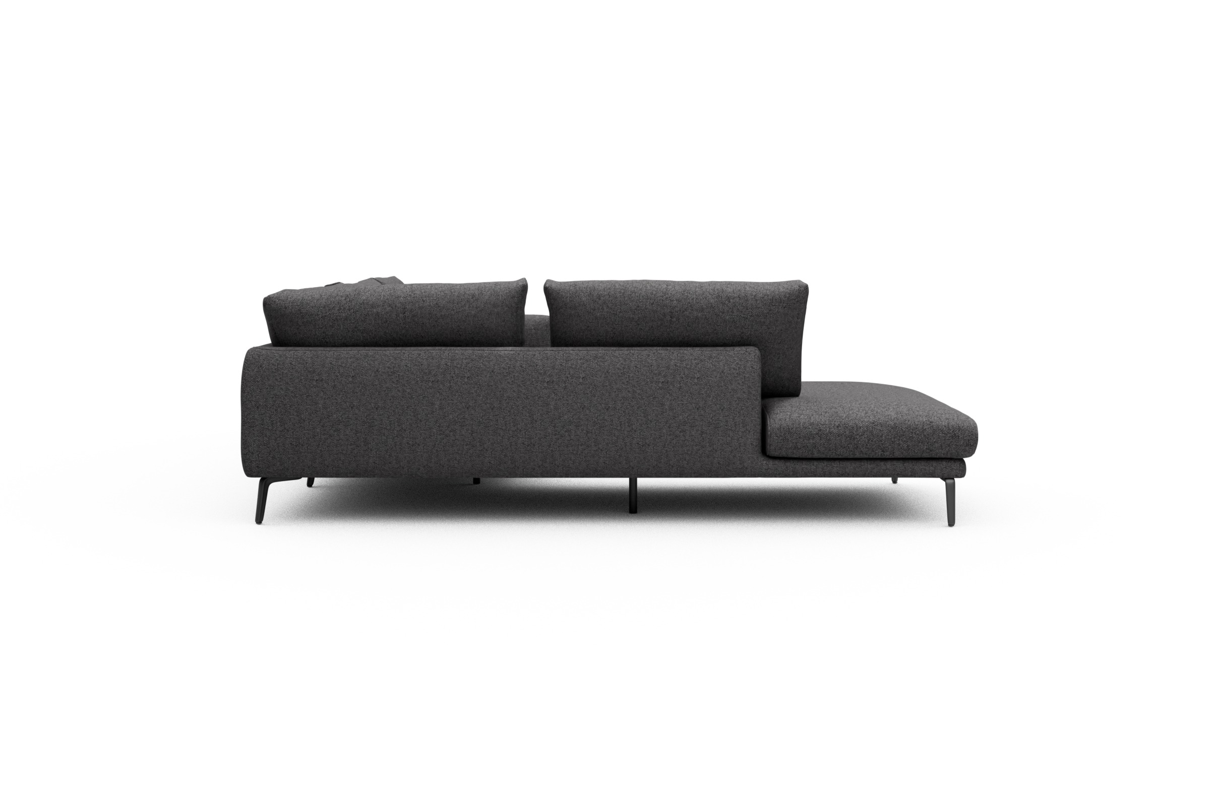Ecksofa Karl Relax-Ecke links mit 2,5-Sitzer Sama-Antracite