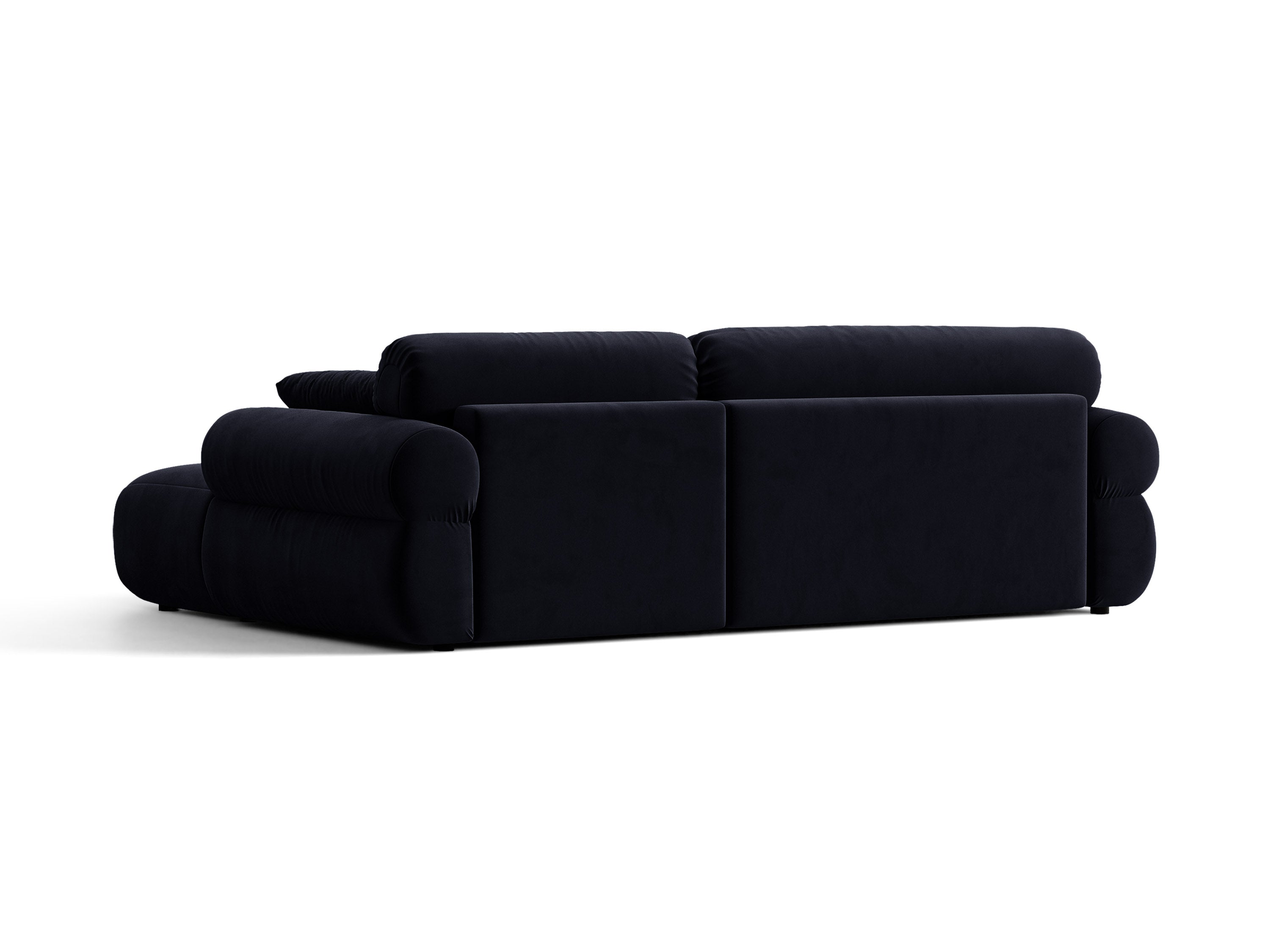 Micadoni Ophelia Ecksofa Rechts Samt Salvador Königsblau