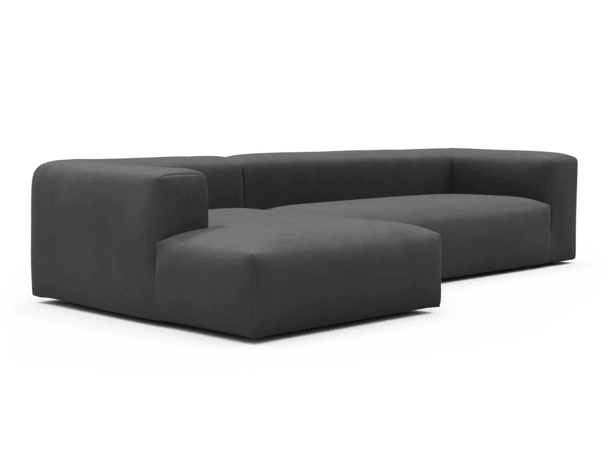 Skandi Home Ecksofa Fred Chaiselongue links mit 2,5-Sitzer Satya-Zinc moebelfaktor