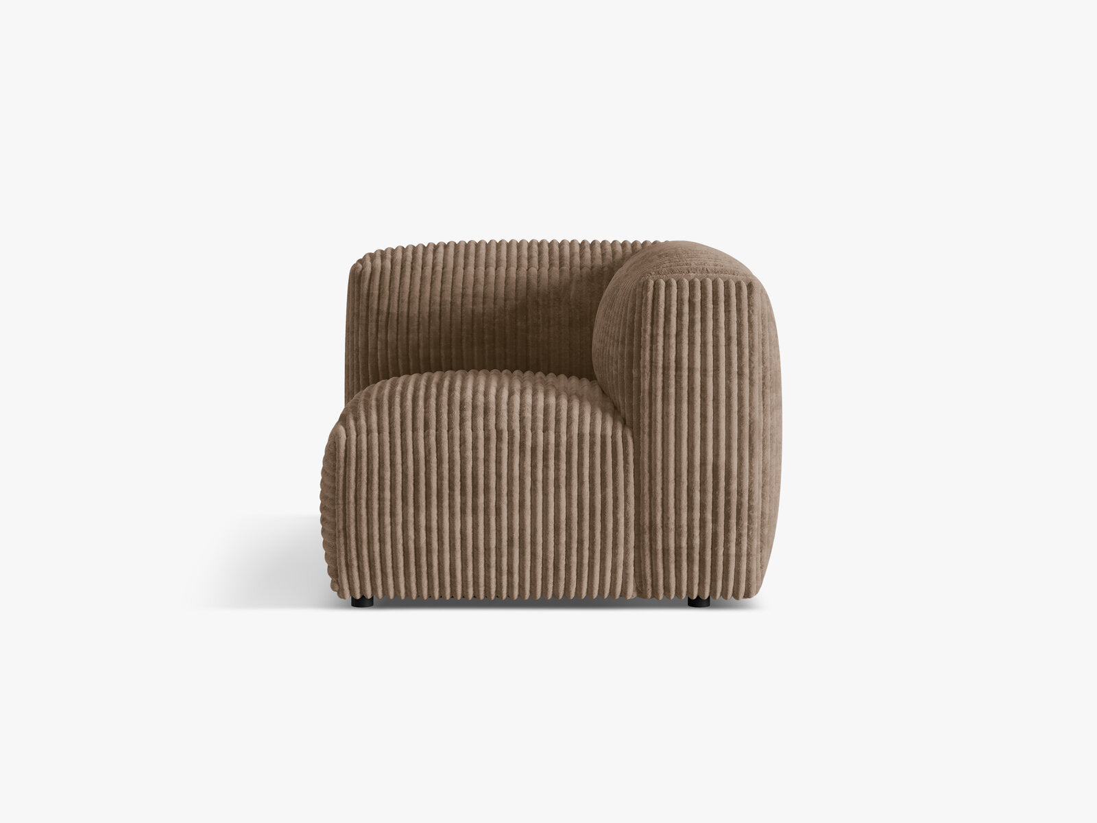 Micadoni Eckmodul Martina 1-Sitzer Klein Kord Tilia Eichel