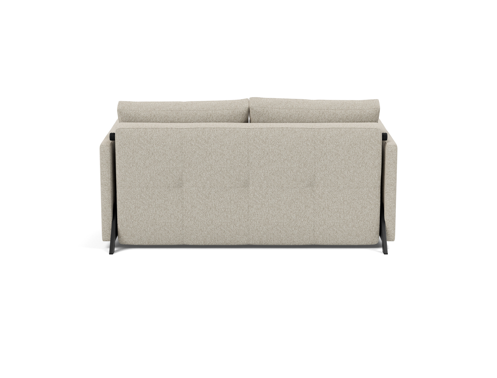 Schlafsofa Cubed mit Armlehnen 140 Boucle Skandi 539-Beige