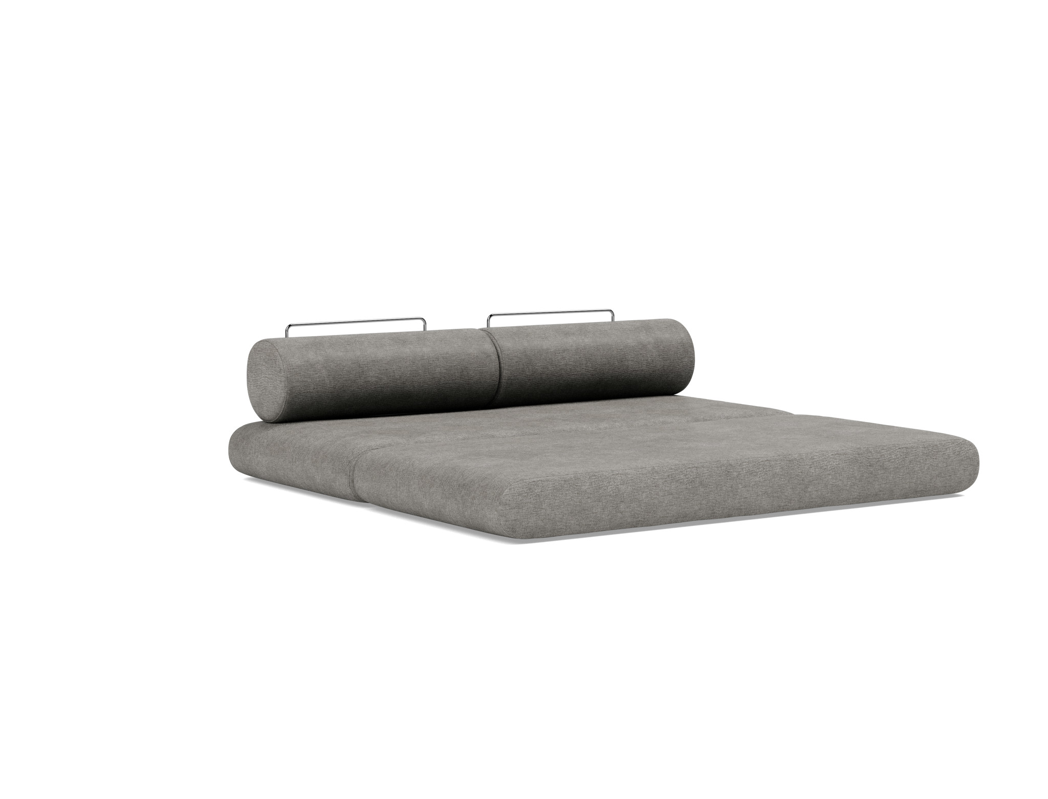 Tagesbett Circlus mit Rückenrollen Flachgewebe Avella 282-Warm-Grey