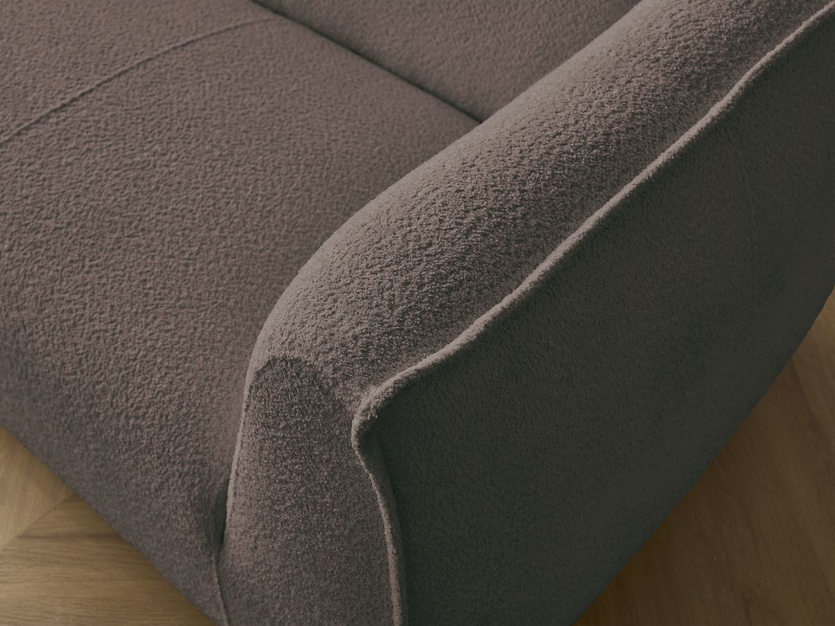 Bobochic Giorgia Sofa 5-Sitzer 412 × 100 cm Bouclé-Stoff Braun