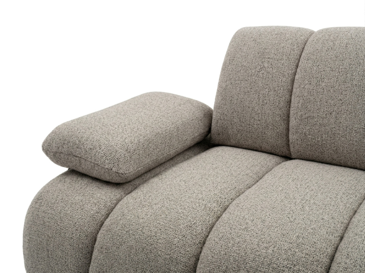 Bobochic Rivoli Sofa 4-Sitzer Melange-Stoff Taupe