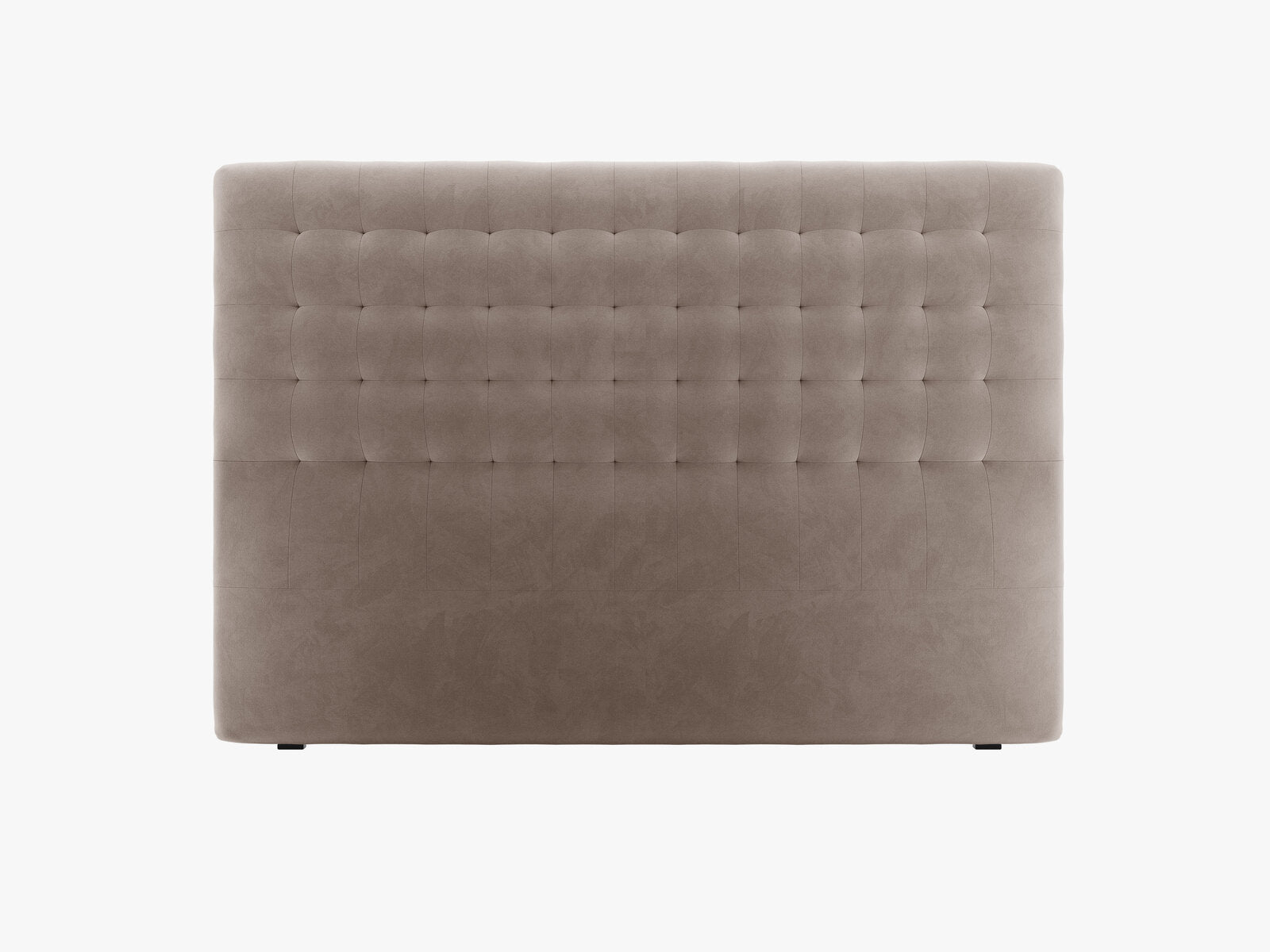 Micadoni Nova Samtiger Kopfteil 120 cm (H 120 cm) Samt Paris Warmes Grau 180x120
