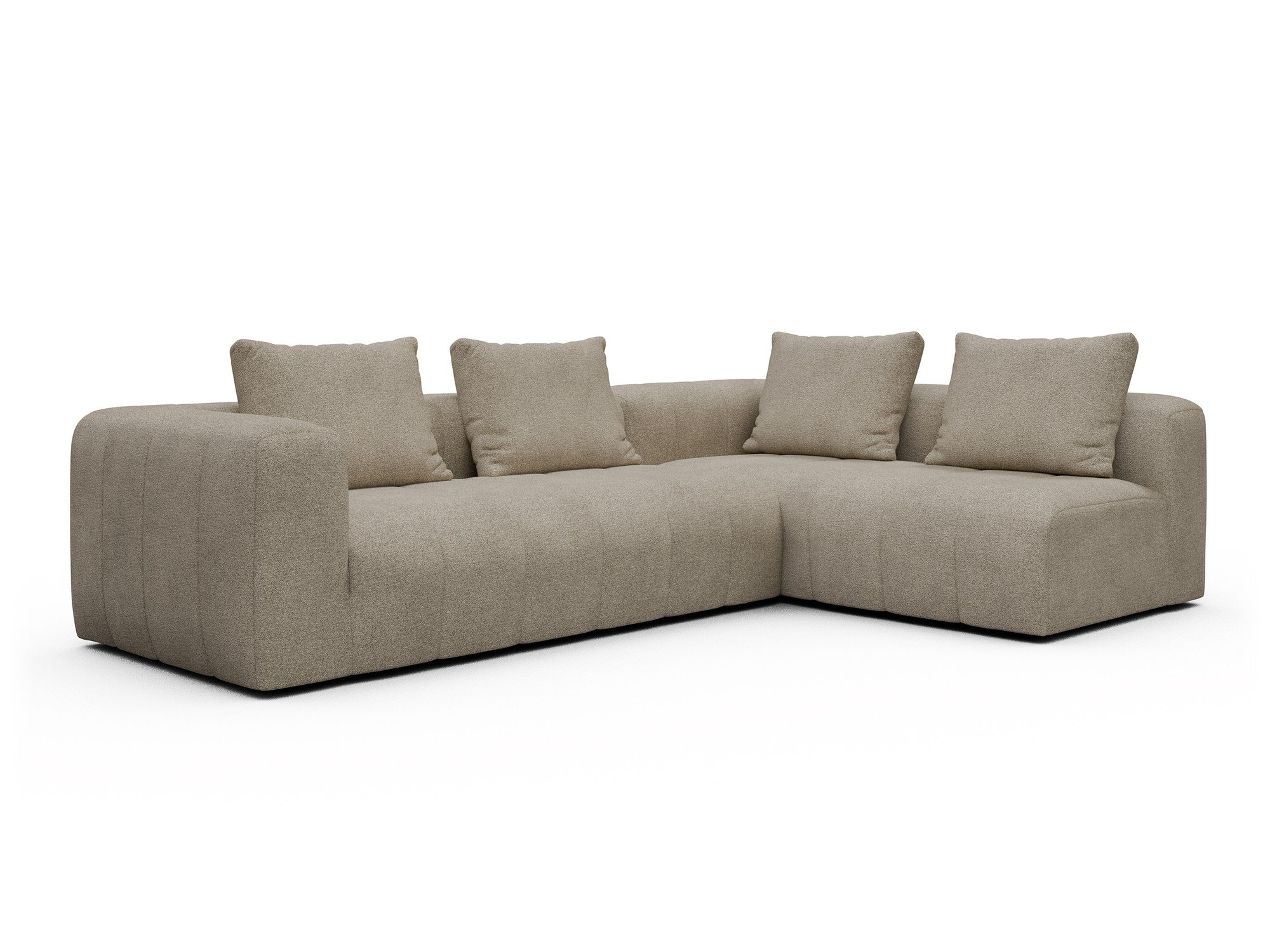Hugo 2x 2,5-Sitzer Armlehne links Boucle-Belge moebelfaktor