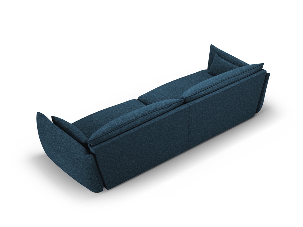 Cosmopolitan Design Sofa Matera 4-Sitzer Chenille Eden Marineblau