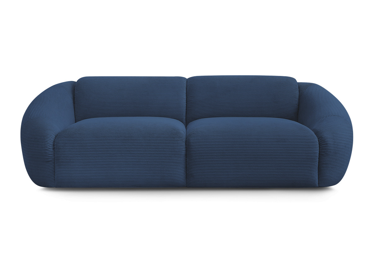 Bobochic Tina Sofa 3-Sitzer Cordsamt Dunkelblau