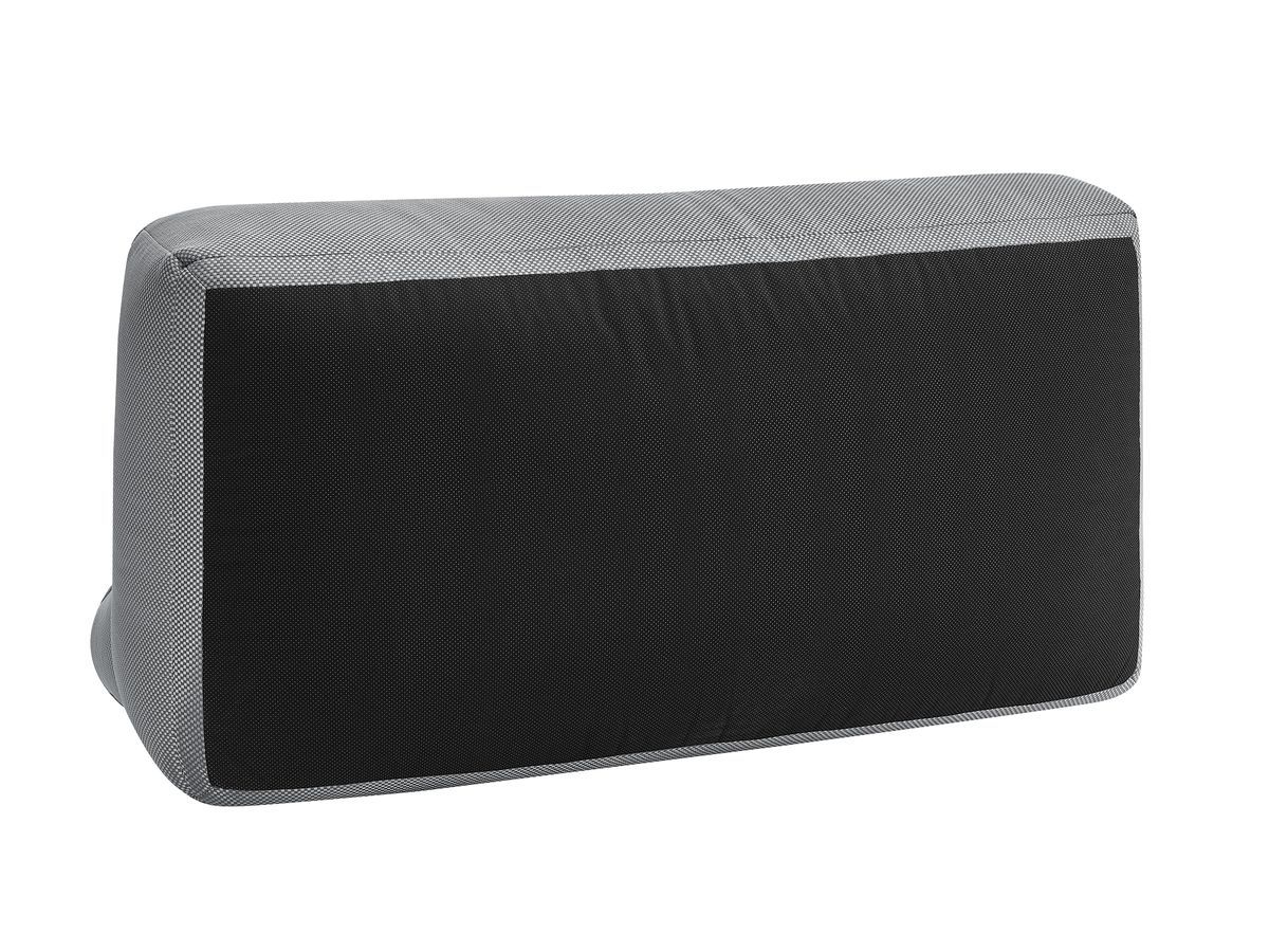 Bobochic Riviera Gartensofa 4-Sitzer Melange-Stoff Hellgrau