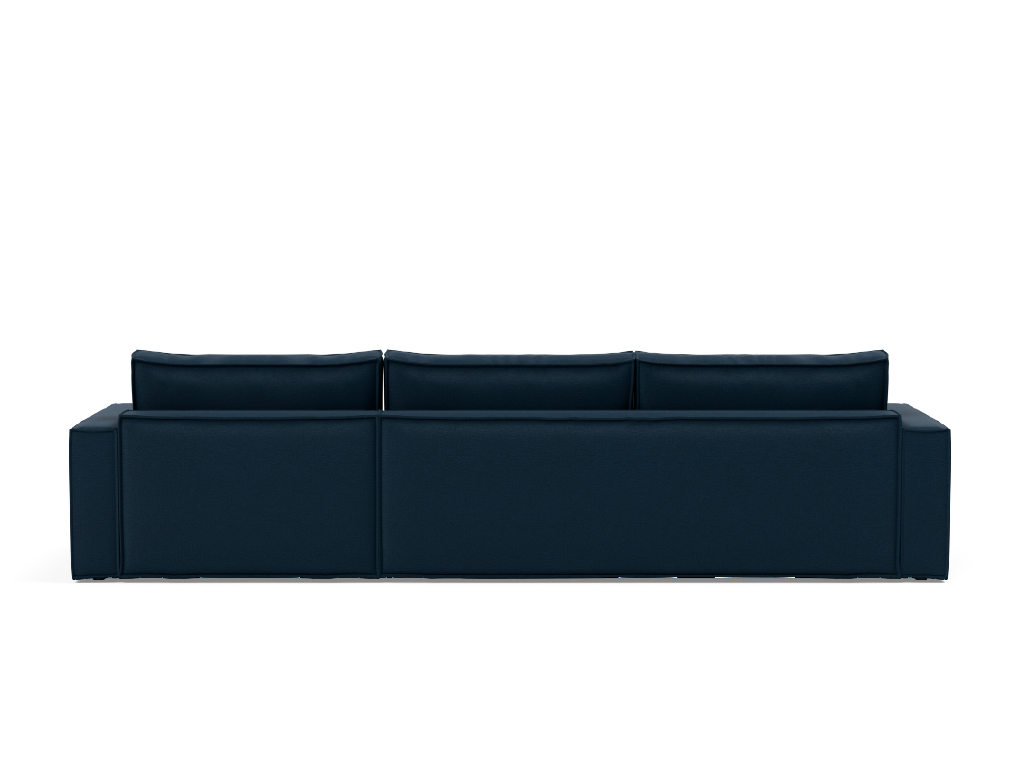 Schlafsofa Newilla mit Chaiselongue Flachgewebe Mixed Dance 528-Blue