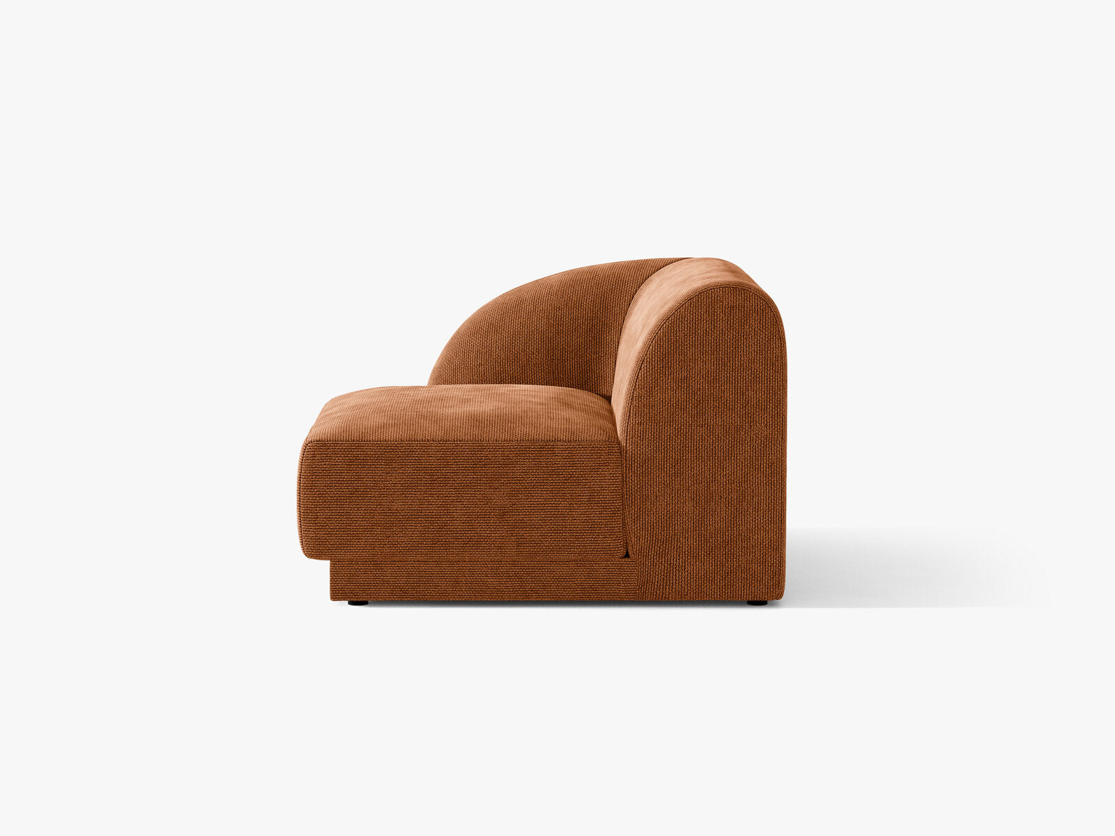 Micadoni Eckmodul Miley 1-Sitzer Chenille Eden Ziegel Links