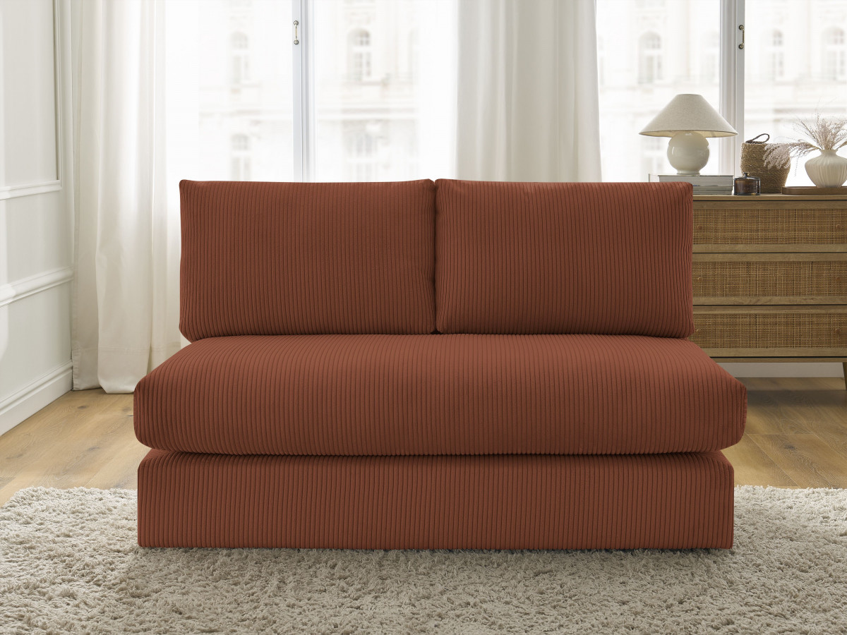 Bobochic Paris Sofamodul 2-Sitzer Cordsamt Orange