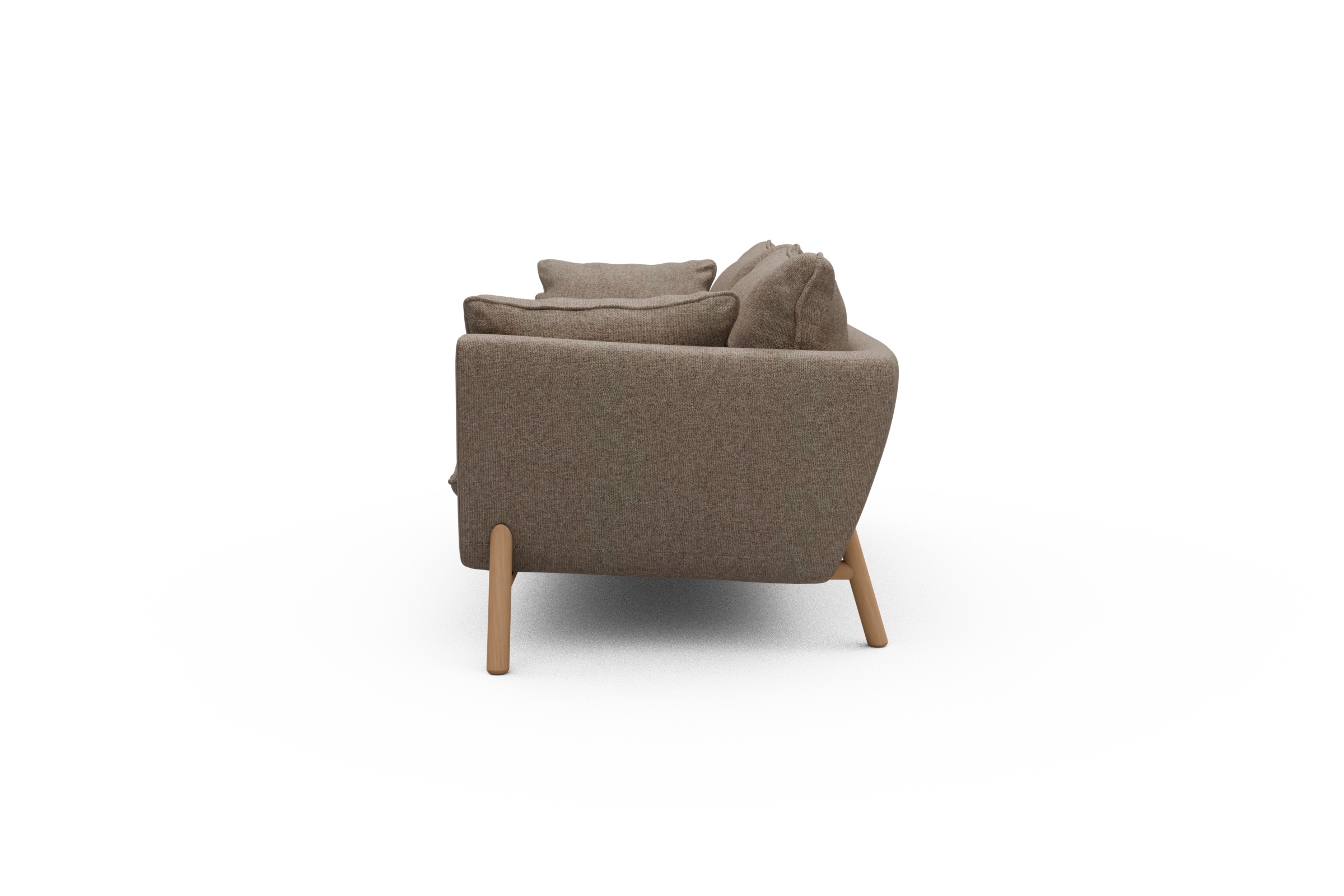 Sofa Emil PREMIUM 2-Sitzer Beinfarbe Eiche Natur Sama-Antelope