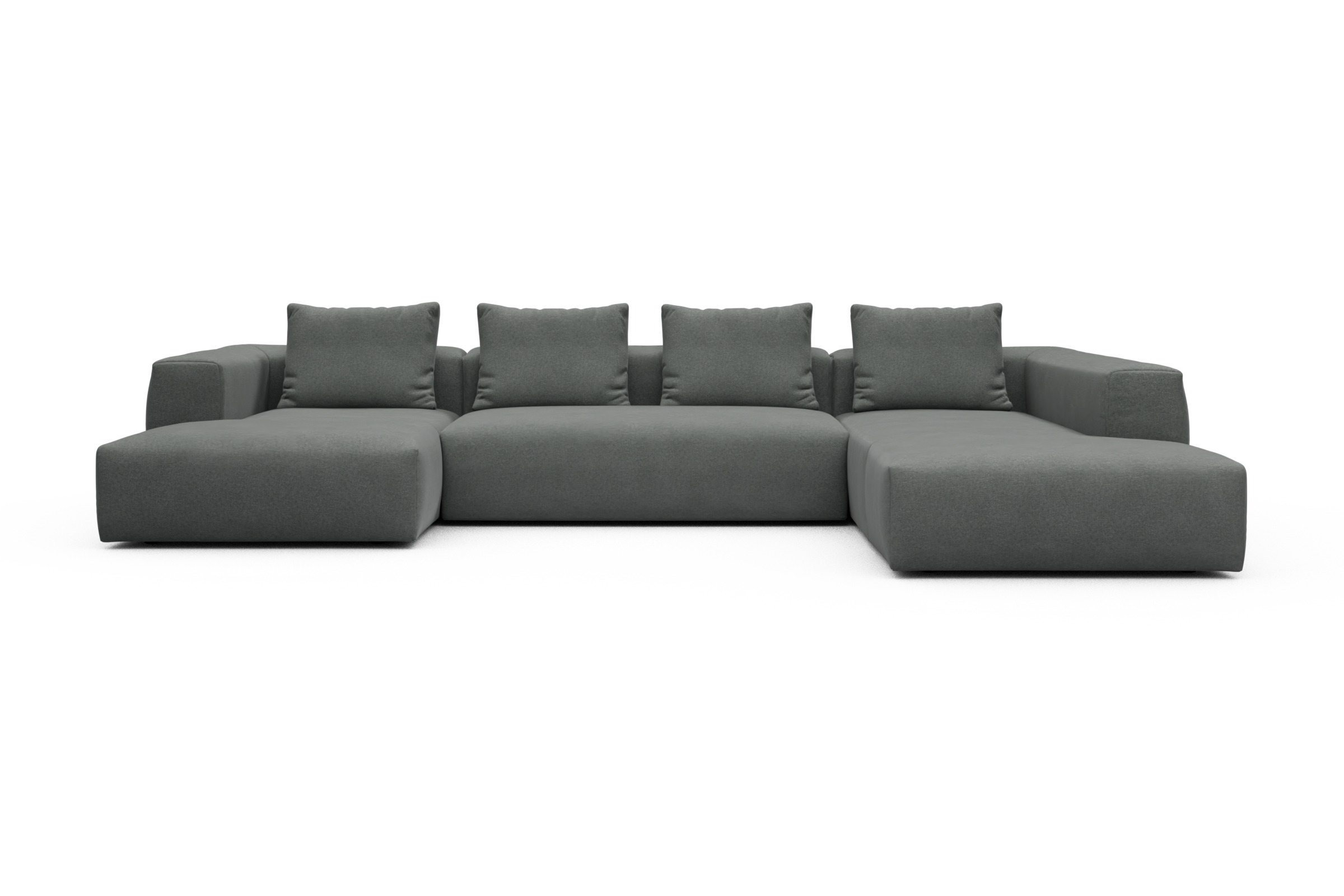Skandi Home Wohnlandschaft Fred Relax-Ecke rechts mit 2-Sitzer und Chaiselongue links Satya-Steel moebelfaktor