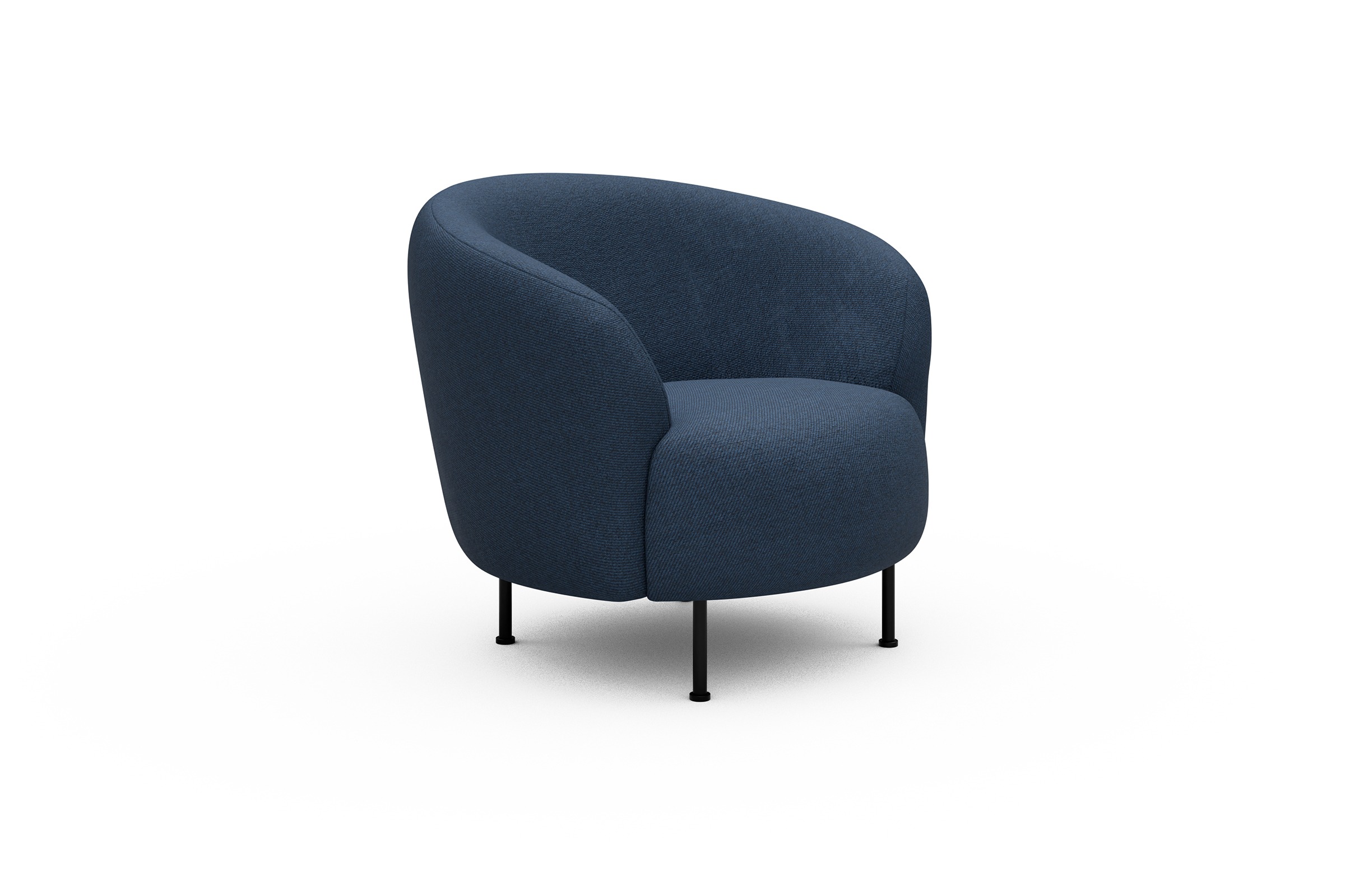 Sessel Ronda Metallbeine Schwarz Weda-Blue
