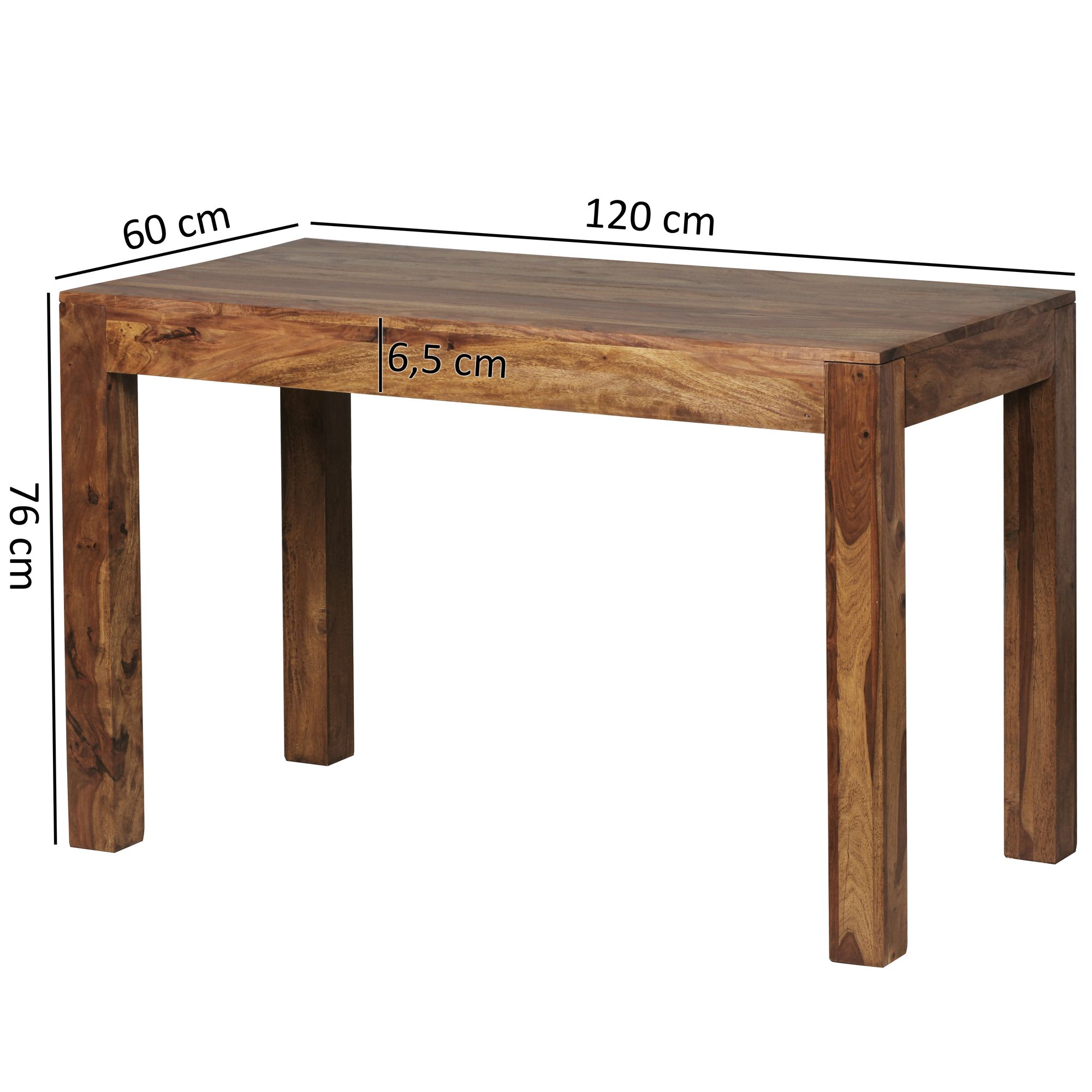 Esstisch Aalvik Sheesham Massivholz 120 × 60 × 76 cm