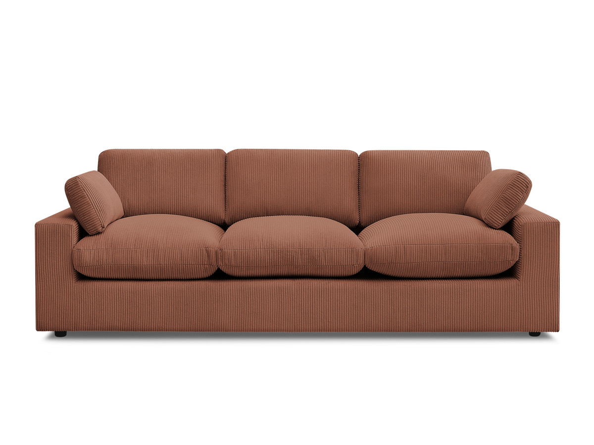 Bobochic Belair Sofa 3-Sitzer 250 × 93 cm Cordsamt Orange