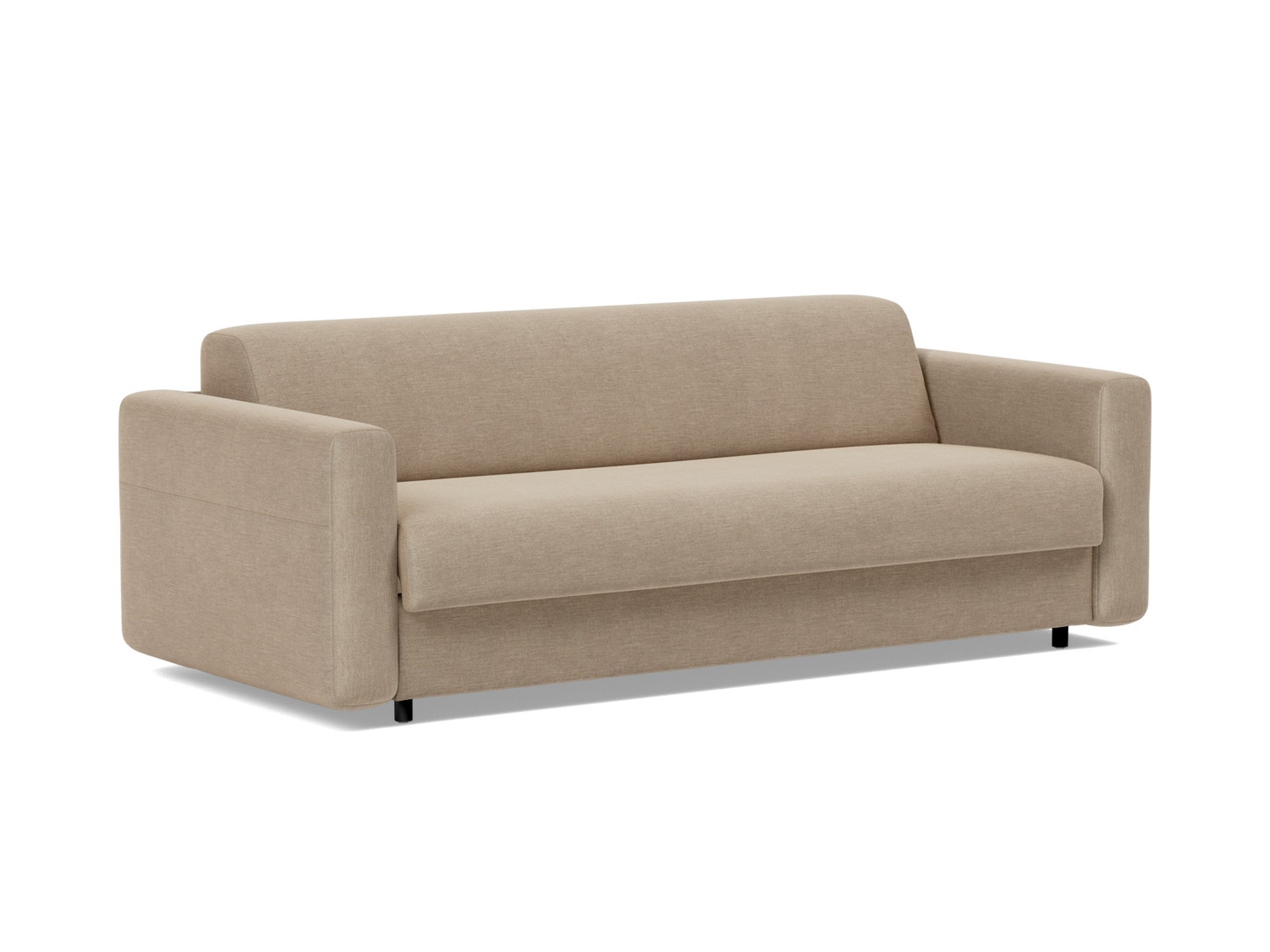 Schlafsofa Killian mit Taschenfederkernmatratze 160 Flachgewebe Phobos 587-Mocha