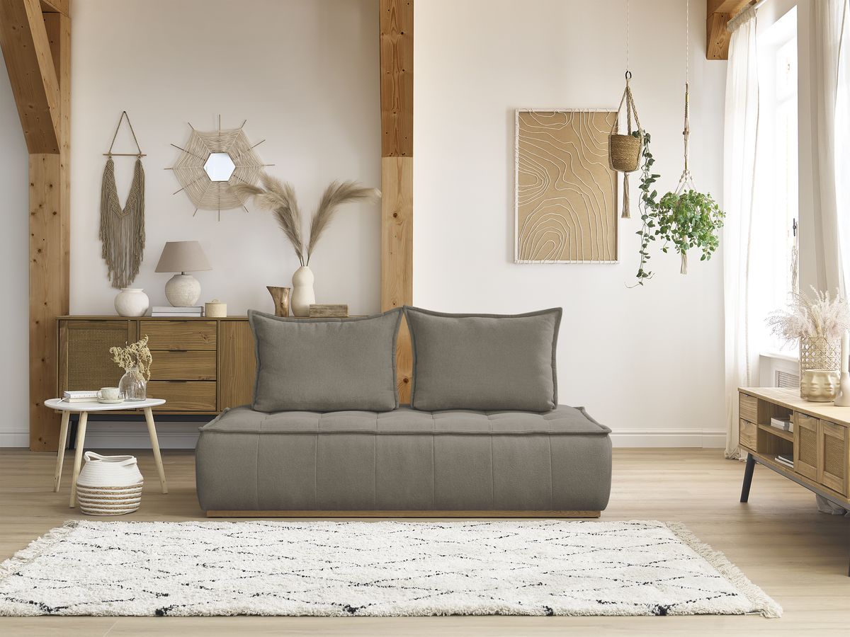 Bobochic Elisa Sofamodul 2-Sitzer Strukturstoff Taupe