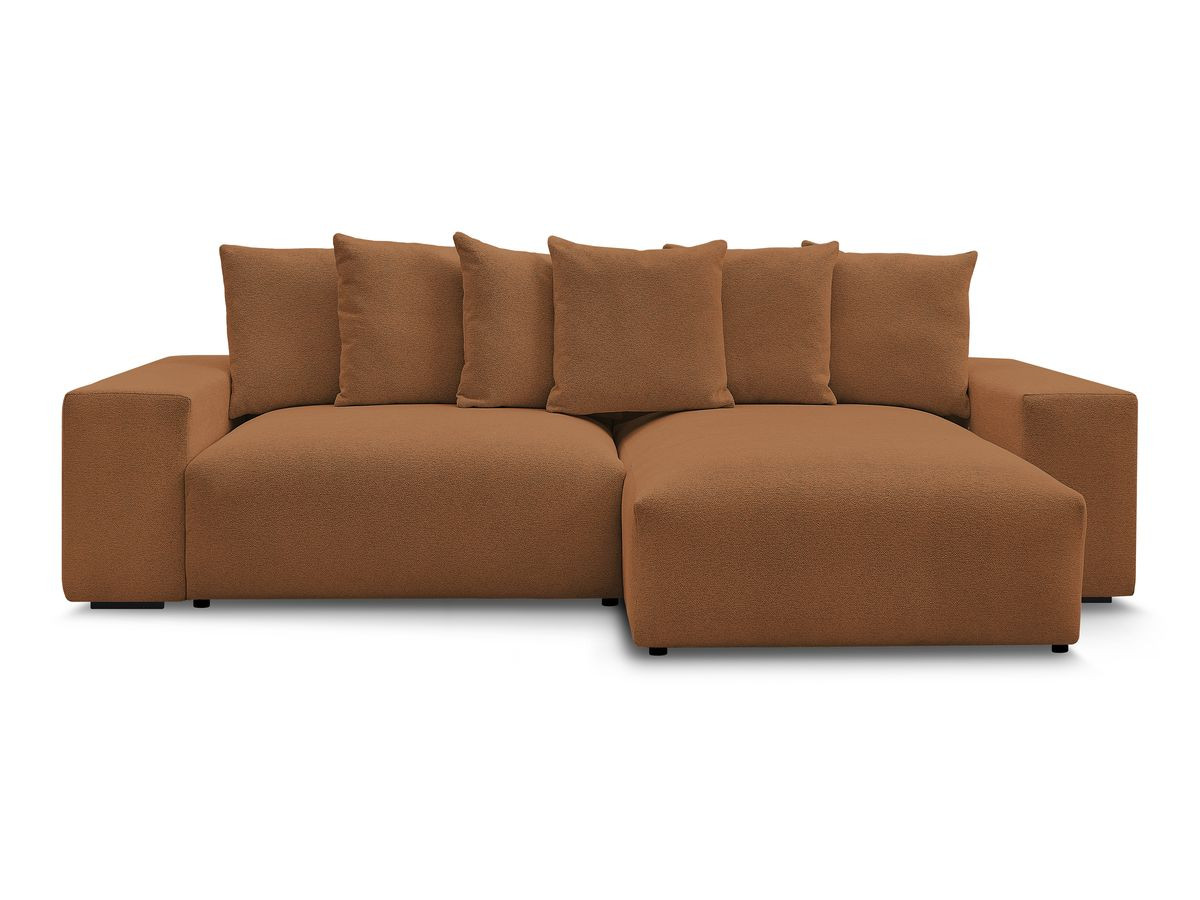 Bobochic Voltaire Ecksofa 310 × 174 cm Melange-Stoff Orange
