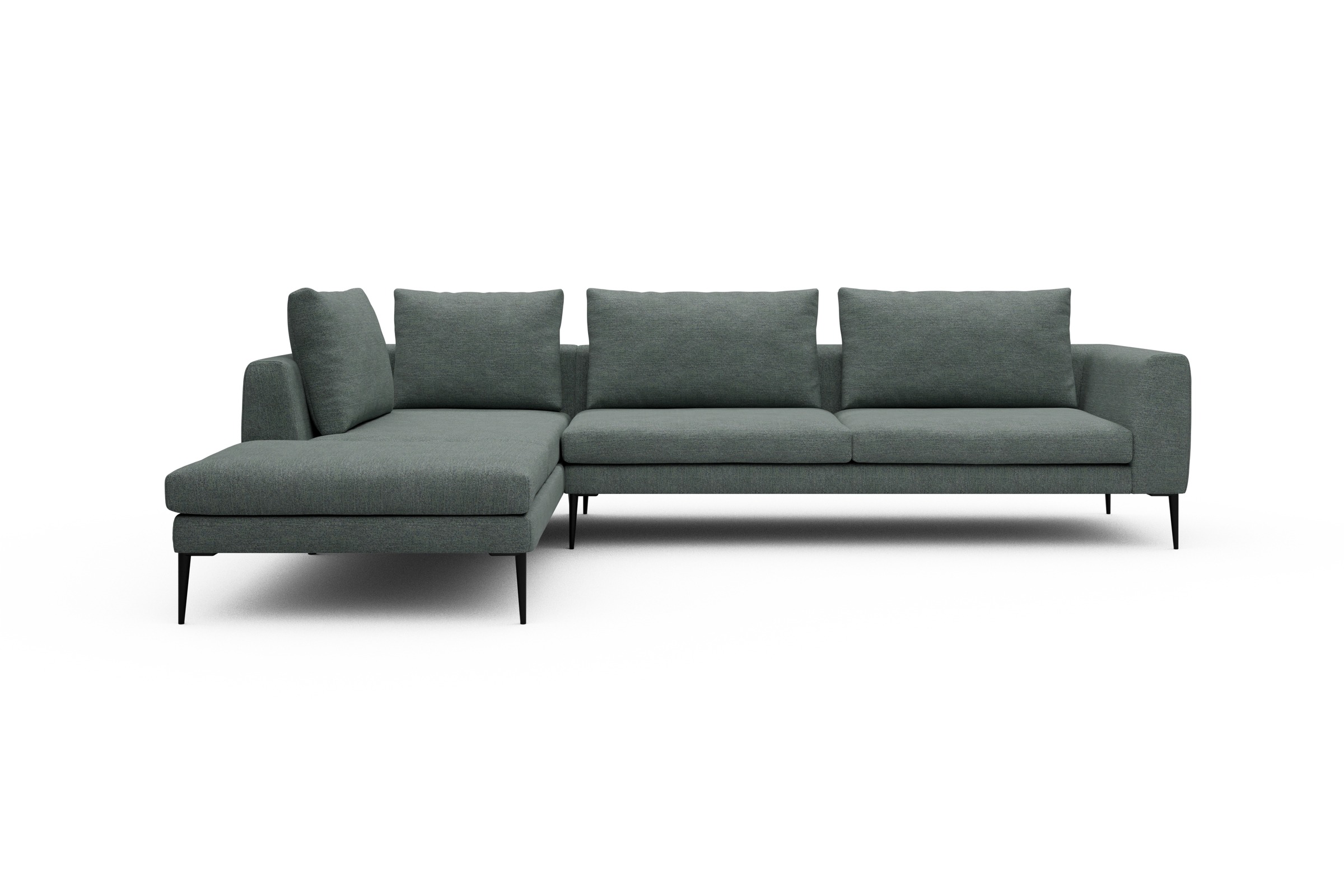 Skandi Home Ecksofa Paul Relax-Ecke rechts mit 3-Sitzer Carreno-Ice-Blue moebelfaktor