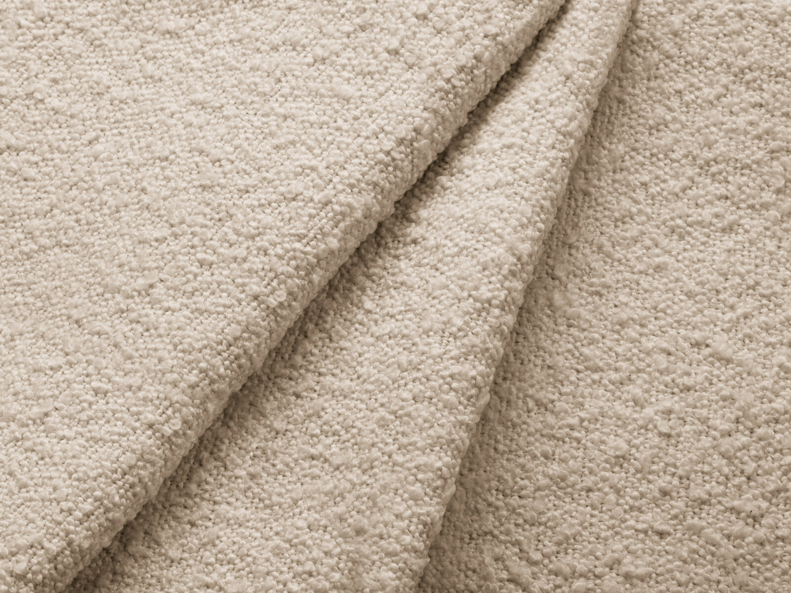 Micadoni Modulares Ecksofa Lupine 4-Sitzer mittelgroß Rechts Boucle Baloo Beige