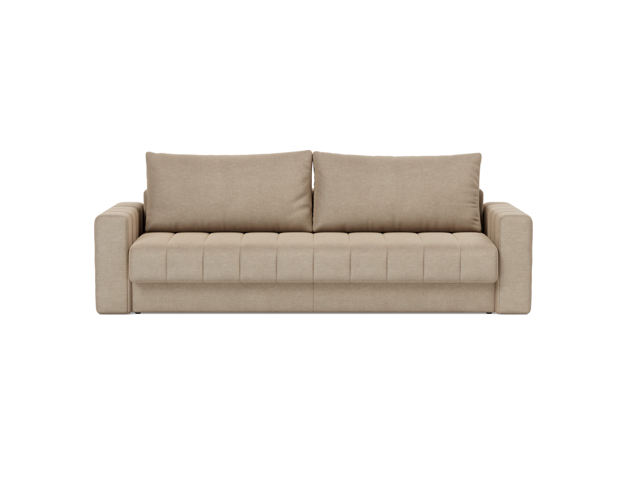 Schlafsofa Akello mit Armlehnen Flachgewebe Phobos 587-Mocha