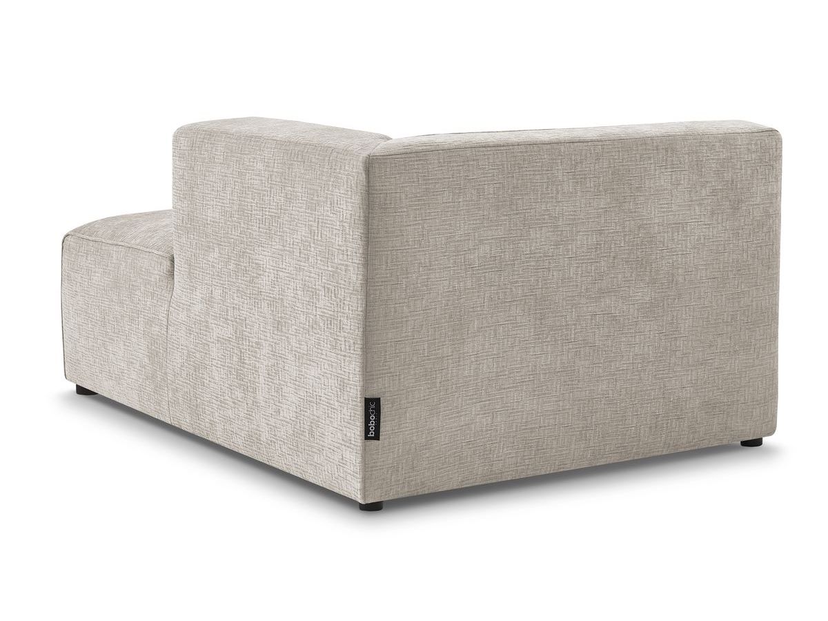 Bobochic Megeve Méridienne-Modul Strukturstoff Beige Ecke rechts
