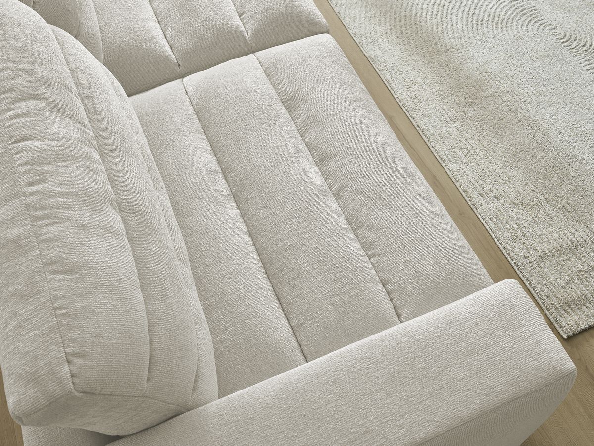 Bobochic Sierra Sofa 3-Sitzer Strukturstoff Beige