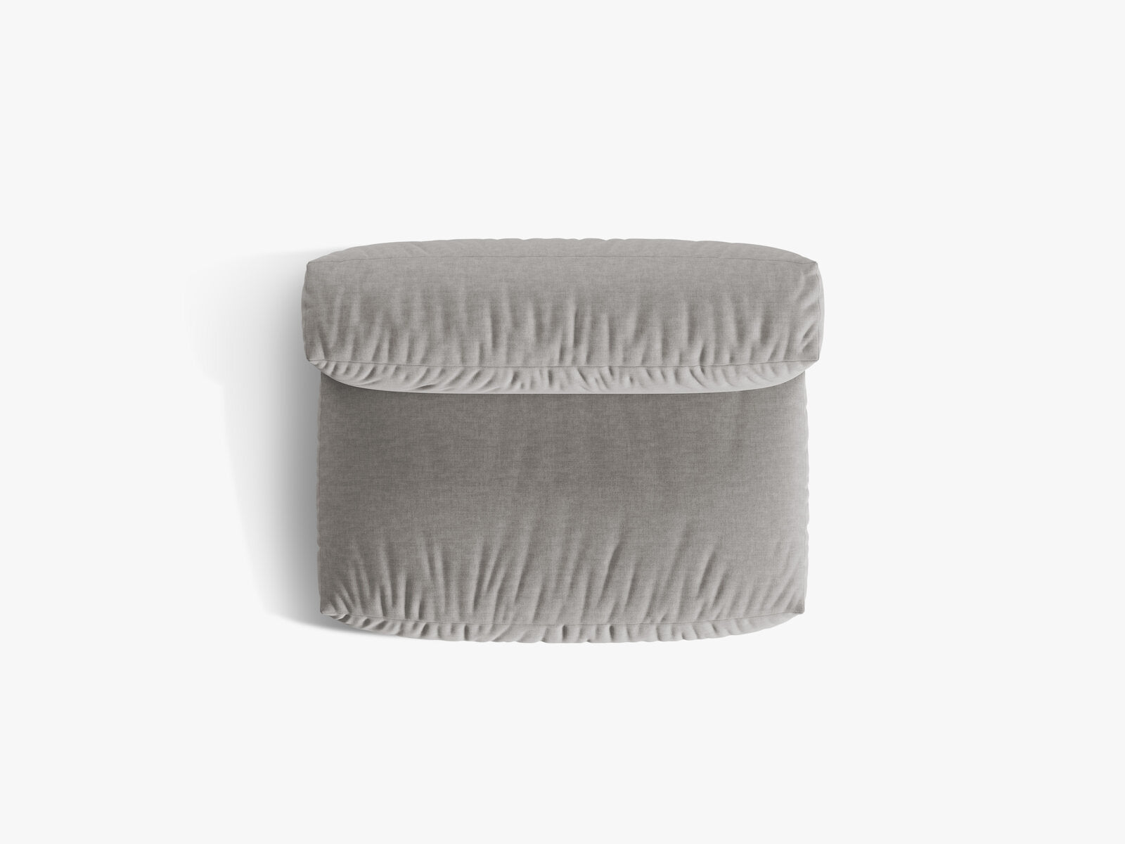 Micadoni Modul Martina 1-Sitzer Groß Strukturierter Stoff Boston Hellgrau