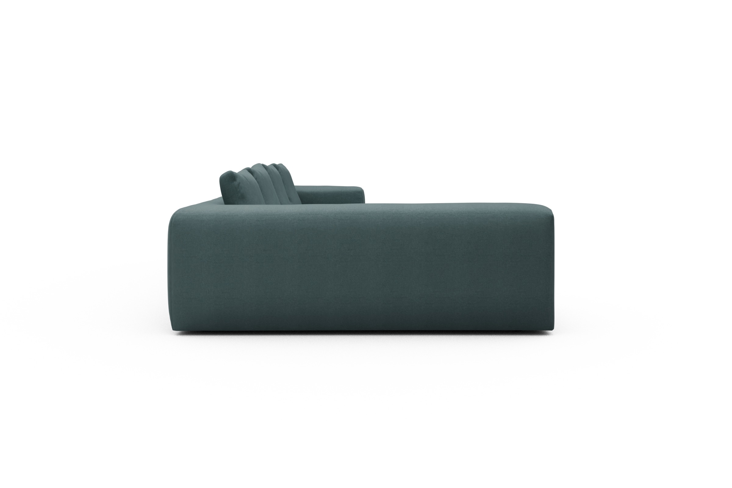 Wohnlandschaft Fred Chaiselongue rechts mit 2-Sitzer und lange Armlehne links Satya-Niagara