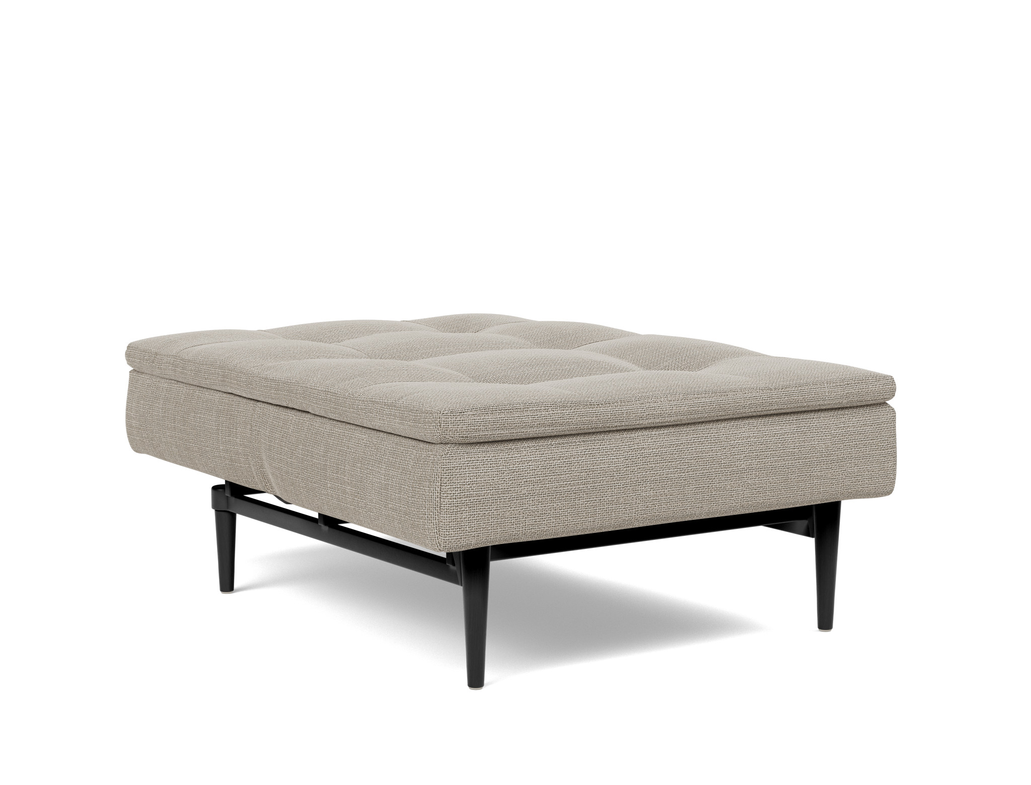 Sessel Dublexo Strukturierter Stoff Kenya 579-Gravel Beine Styletto Eiche schwarz