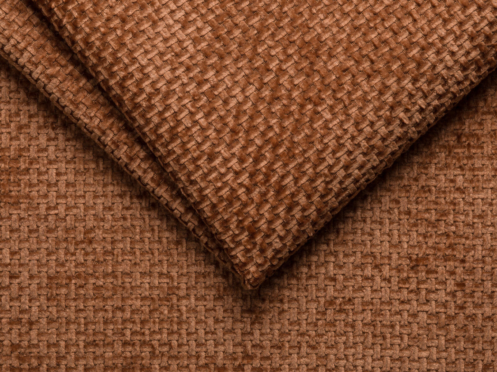 Micadoni Ecksofa Blair 4-Sitzer Rechts Chenille Eden Ziegel