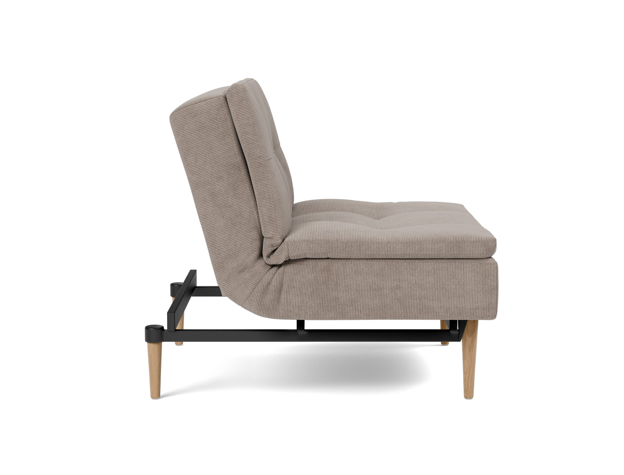 Sessel Dublexo Kord Cordufine 318-Beige Beine Styletto Eiche hell