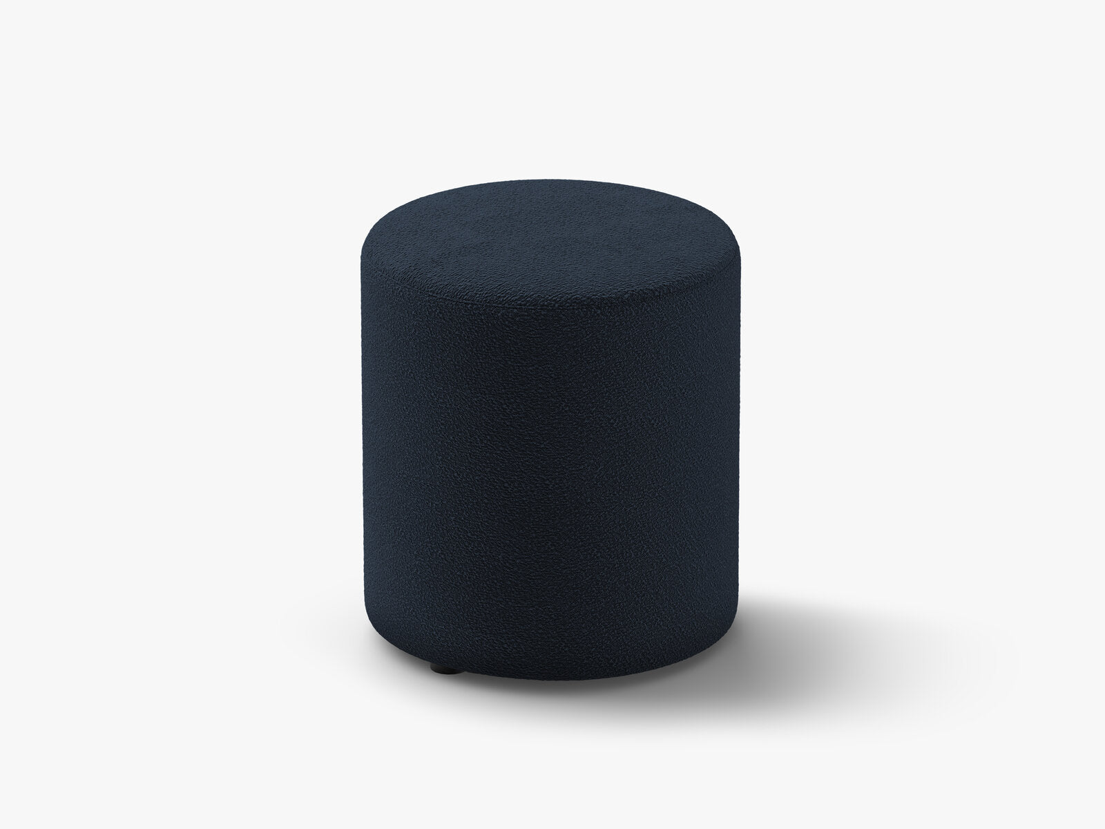 Micadoni Pouf Dia 40cm Boucle Baloo Dunkelblau