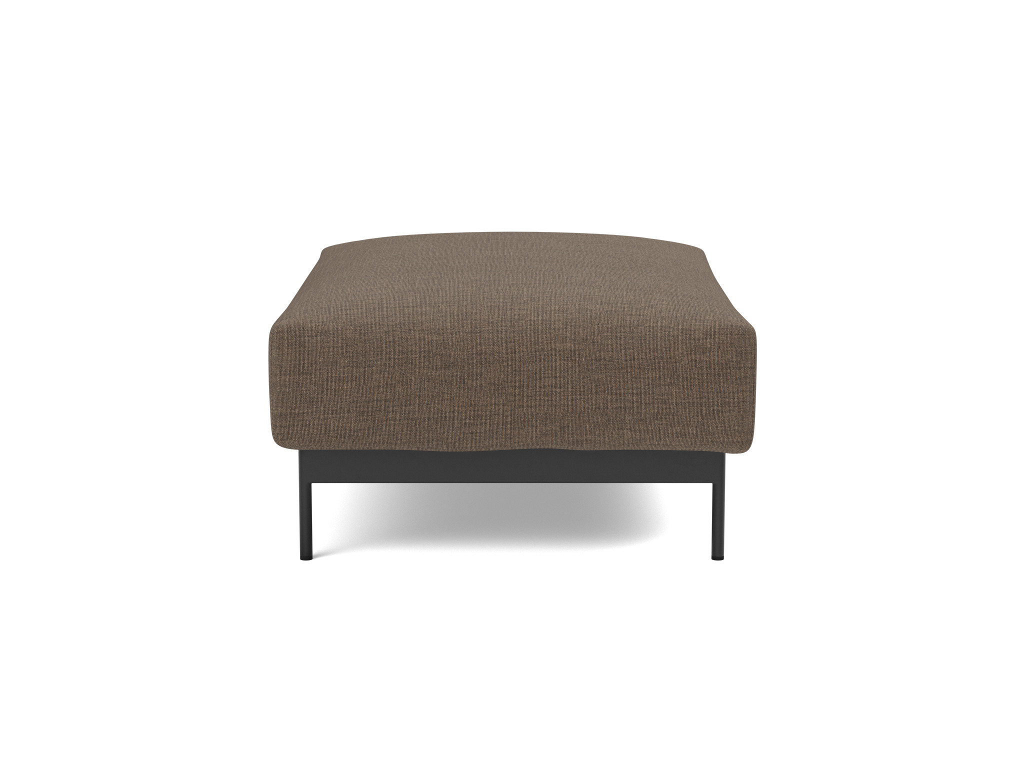 Hocker Malloy Chenille Esina 411-Cedar-Brown Beine Schwarzes Metall